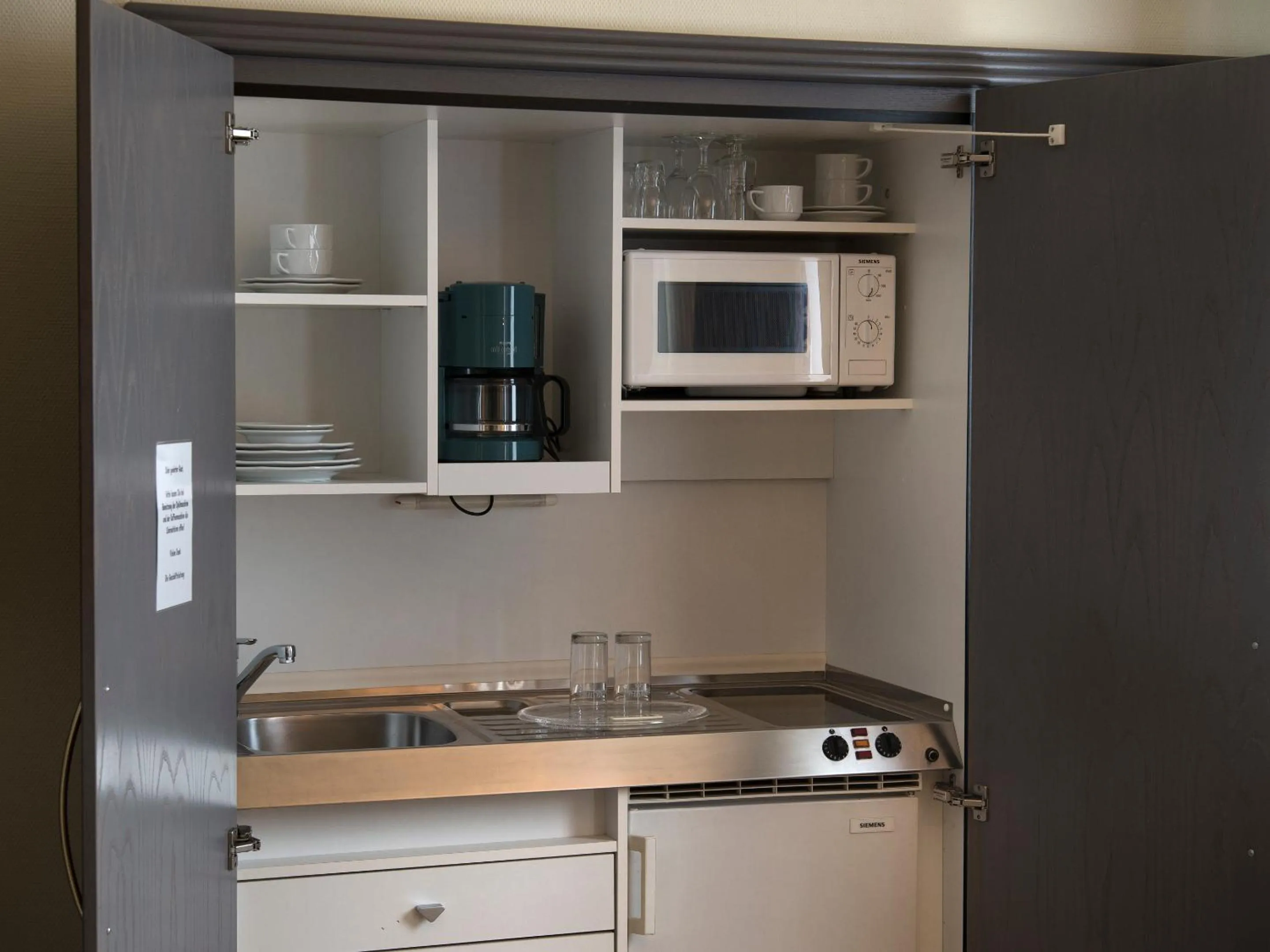 Kitchen or kitchenette in Posthaus Hotel Residenz