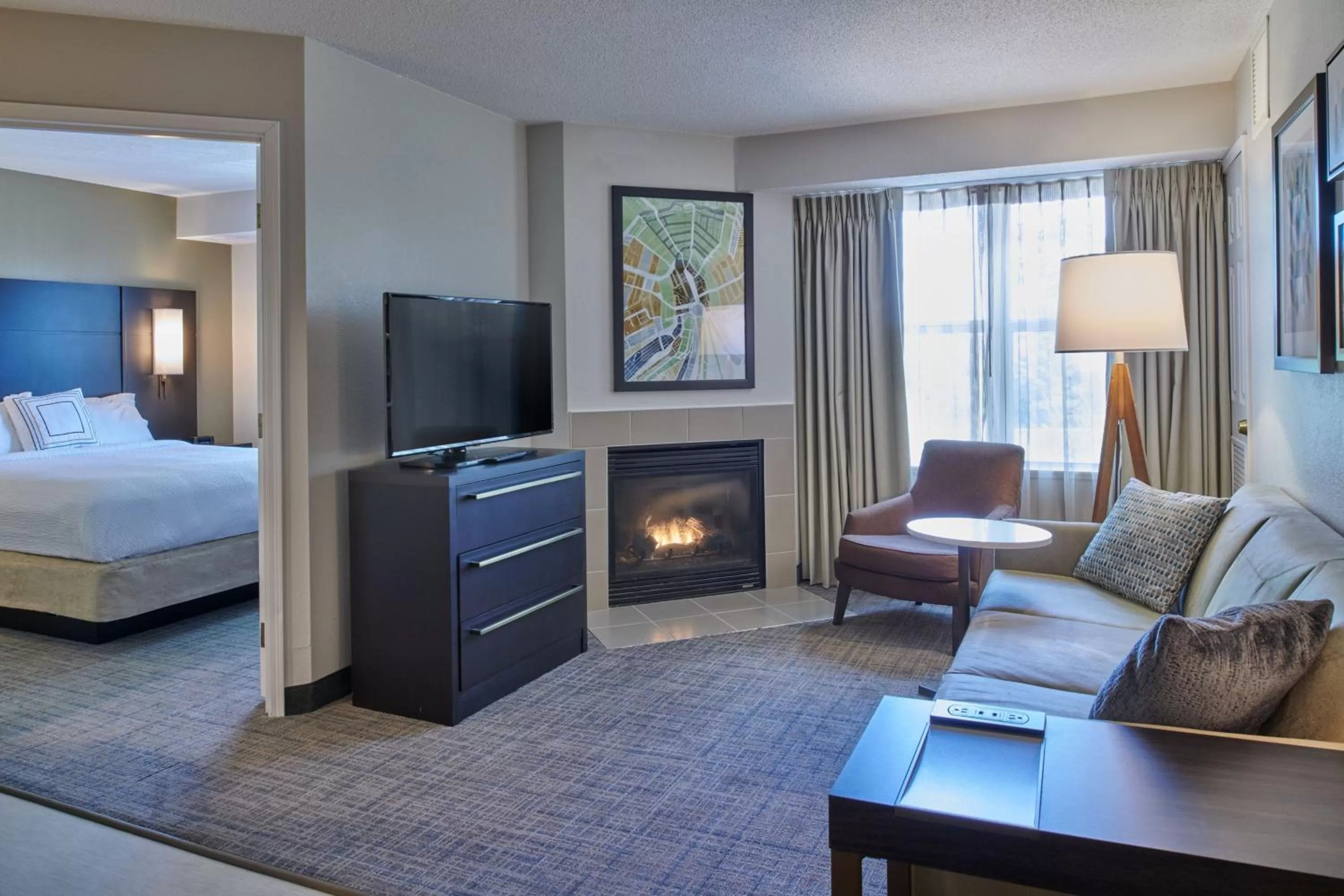 Bedroom, Bed in Residence Inn by Marriott Detroit / Novi