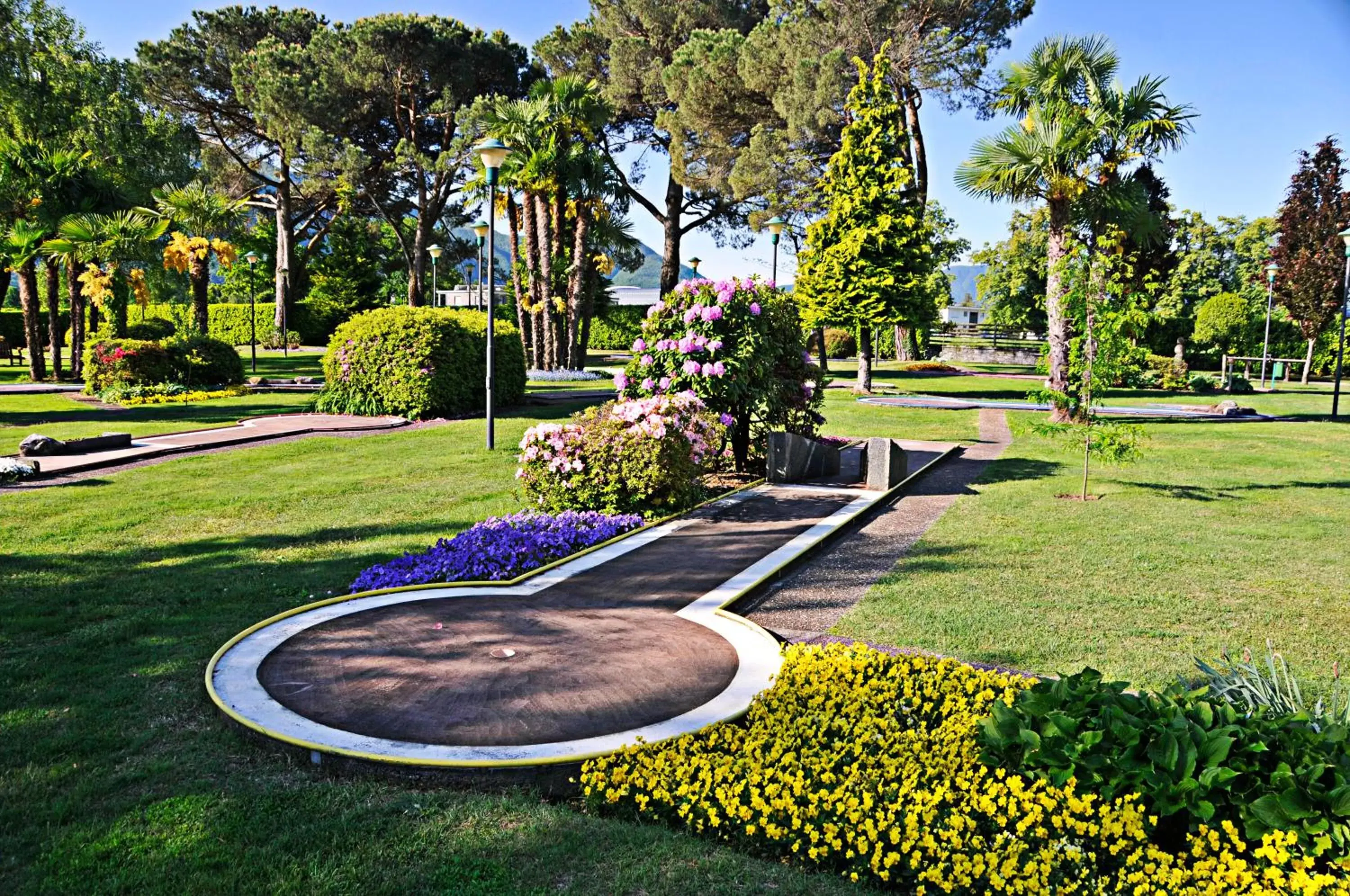 Minigolf, Garden in Parkhotel Delta, Wellbeing Resort