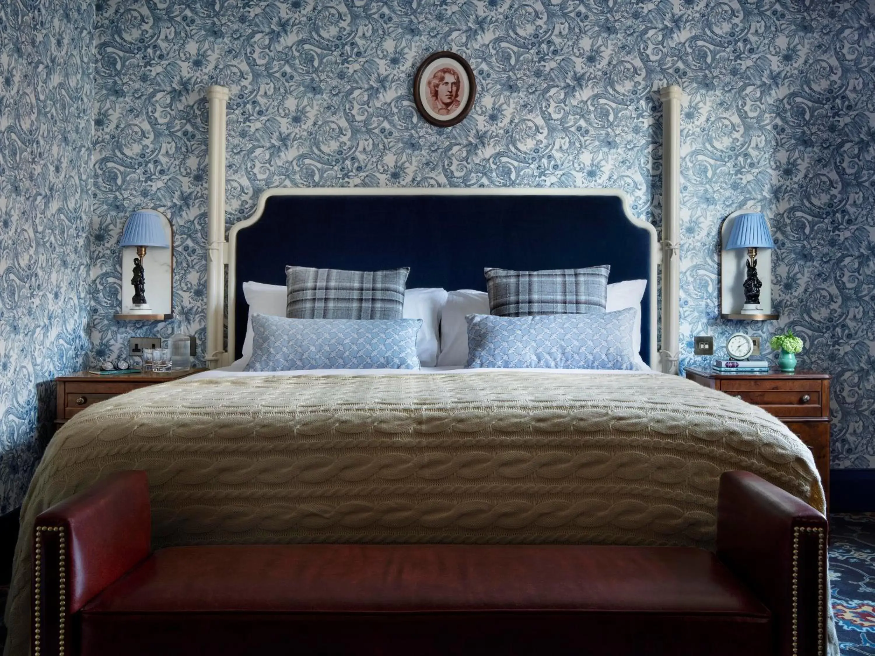 Bed in The Randolph Hotel, by Graduate Hotels