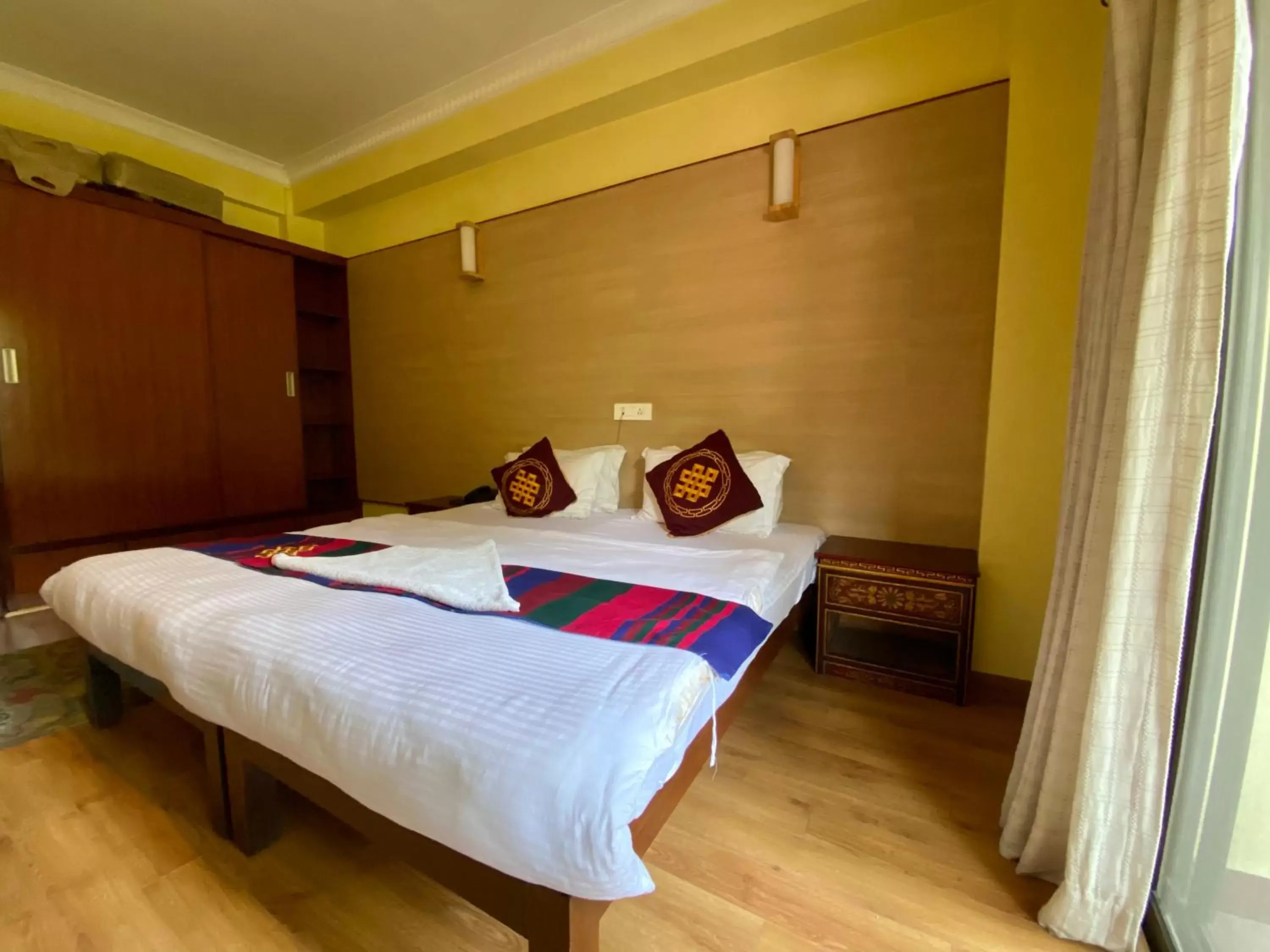 Bed in Hotel Siddhi Manakamana