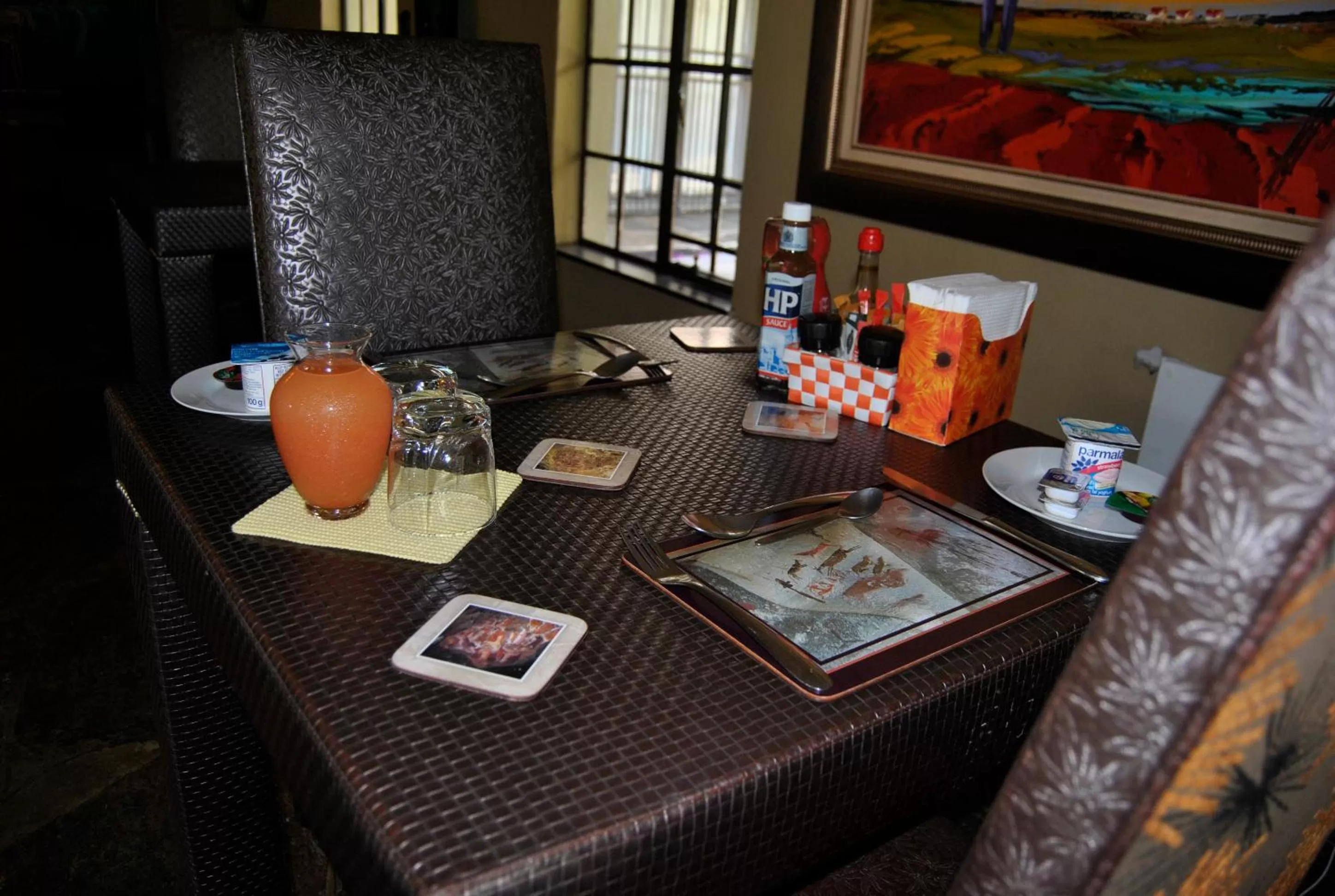 Seating area in Birch Tree Cottage