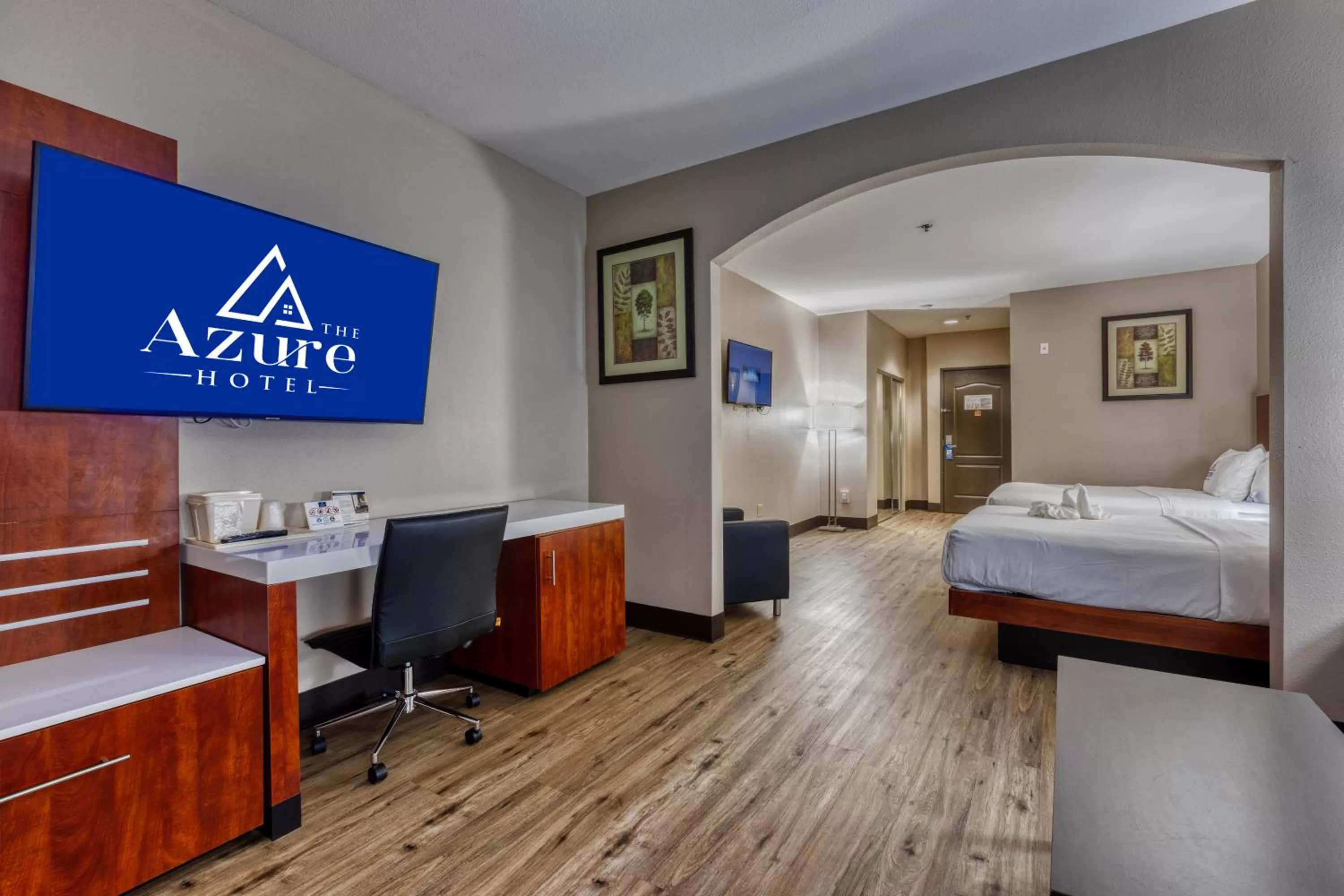 Bed in The Azure Hotel