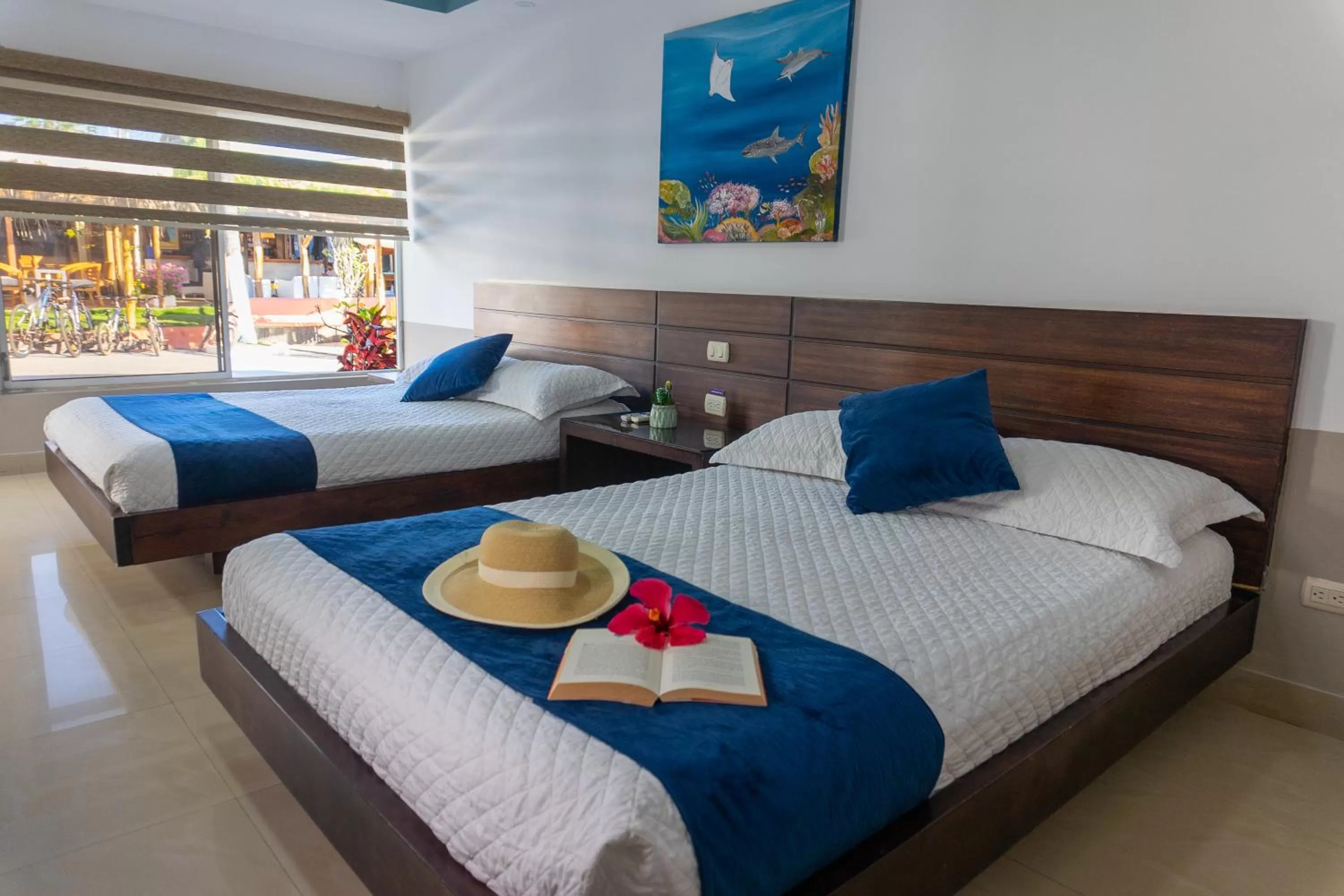 Bed in Hotel Las Ninfas