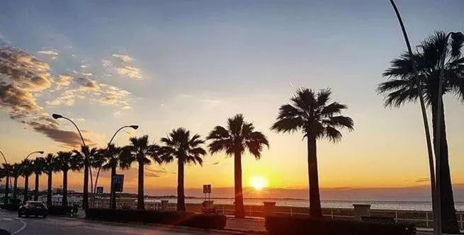 Sunset in Bed & Breakfast De Nittis