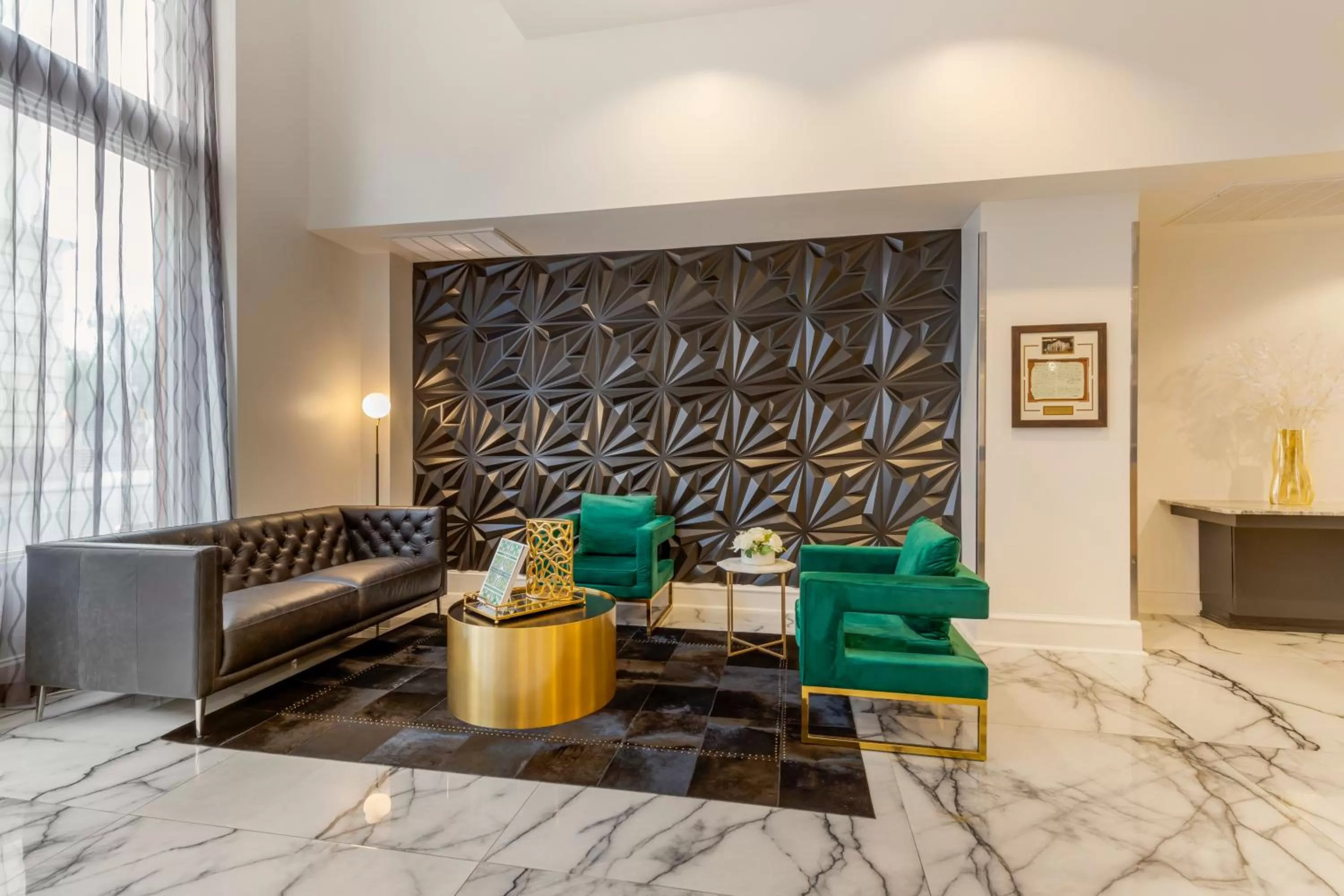 Seating area in Hotel Gibbs Downtown Riverwalk