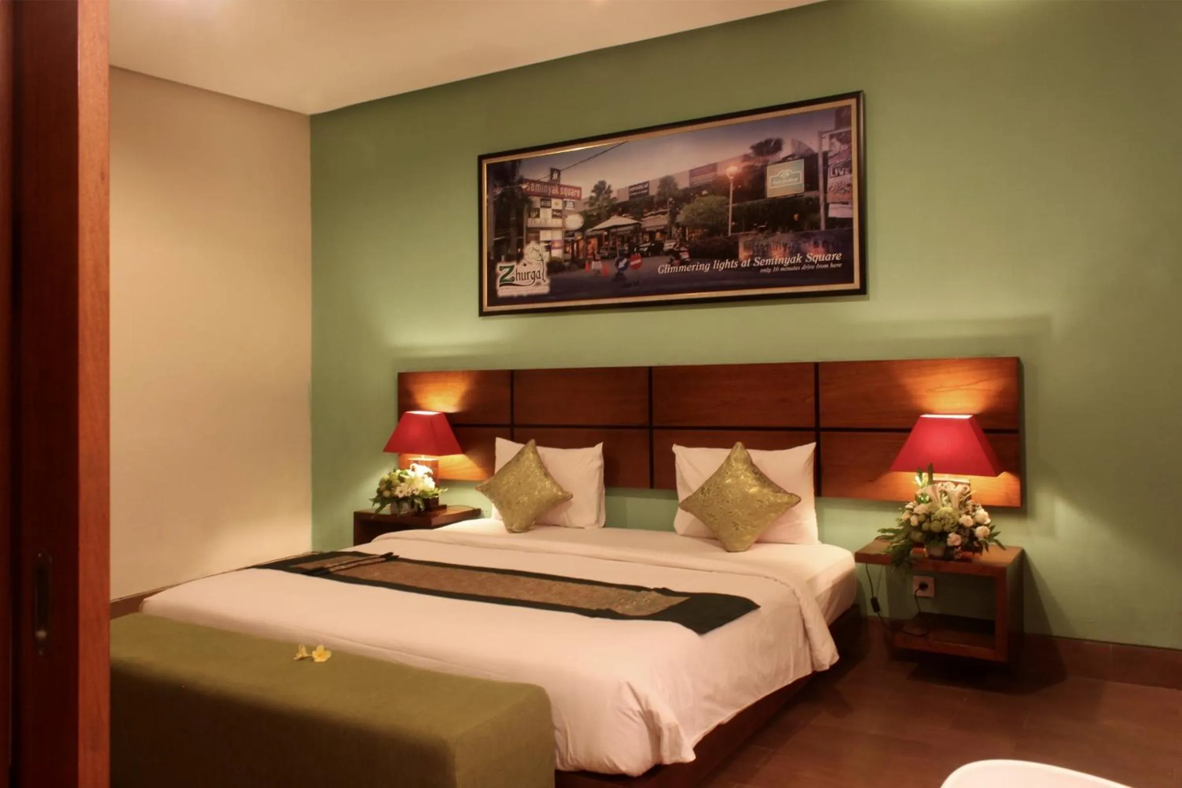 Bed in The Green Zhurga Suite Seminyak
