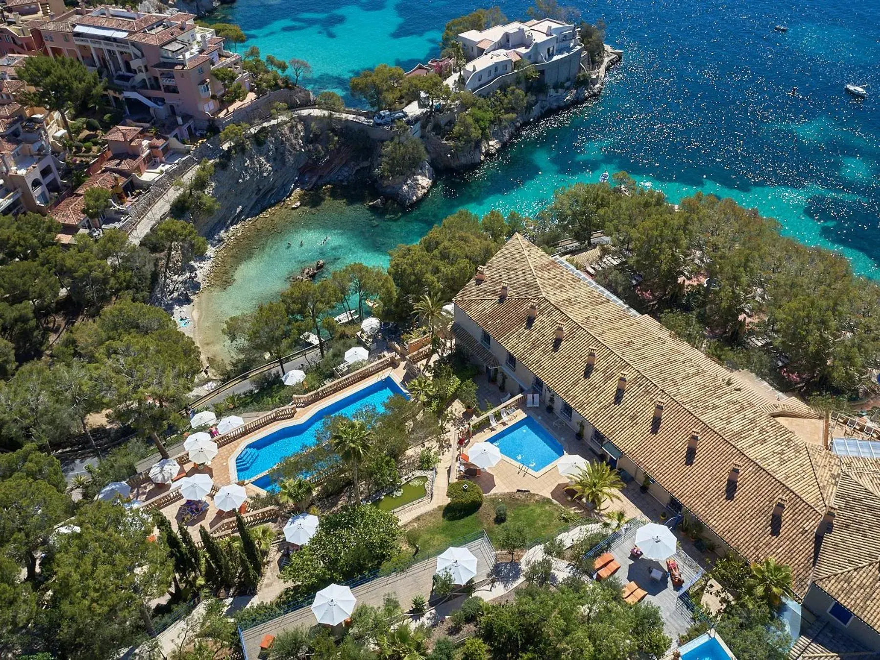 Bird's eye view, Bird's-eye View in Hotel Petit Cala Fornells