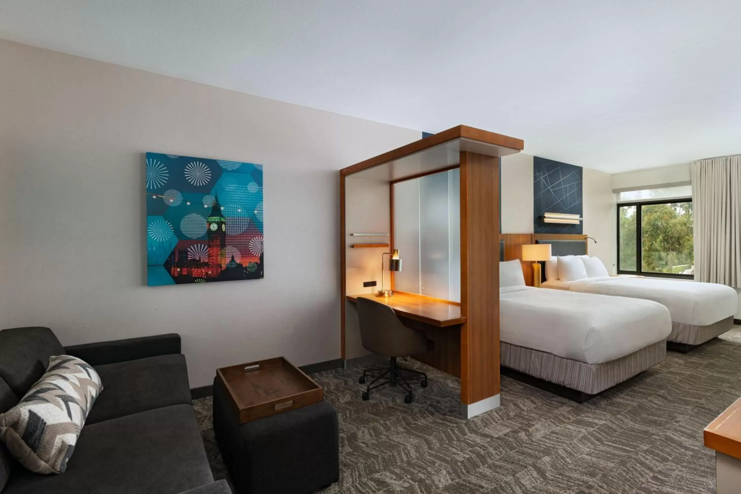 Queen Studio with 2 Queen Beds and Trundle Bed in Springhill Suites by Marriott Anaheim Maingate Queen Studio with 2 Queen Beds and Trundle Bed in Springhill Suites by Marriott Anaheim Maingate