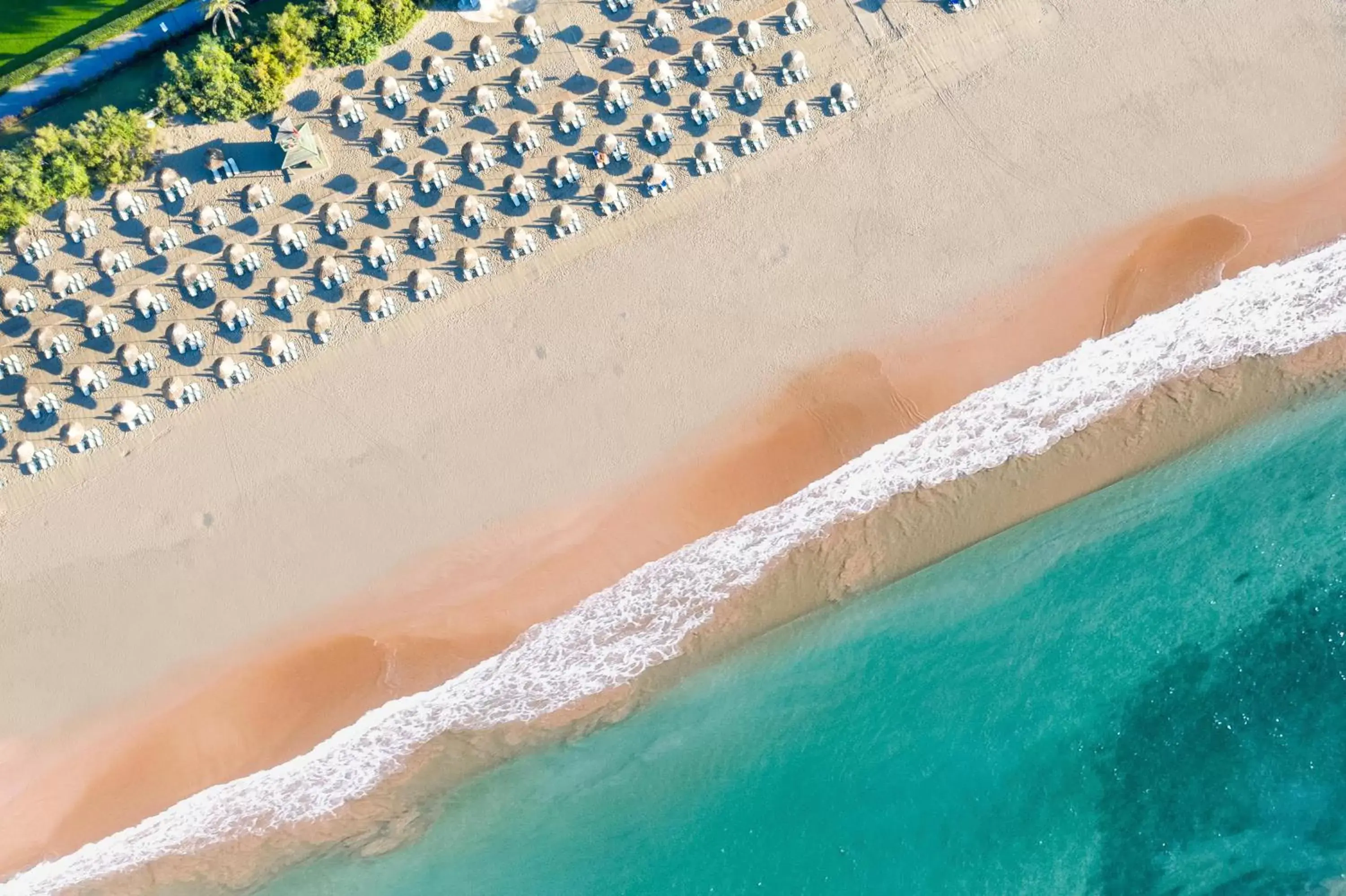 Beach, Bird's-eye View in Aquaworld Belek