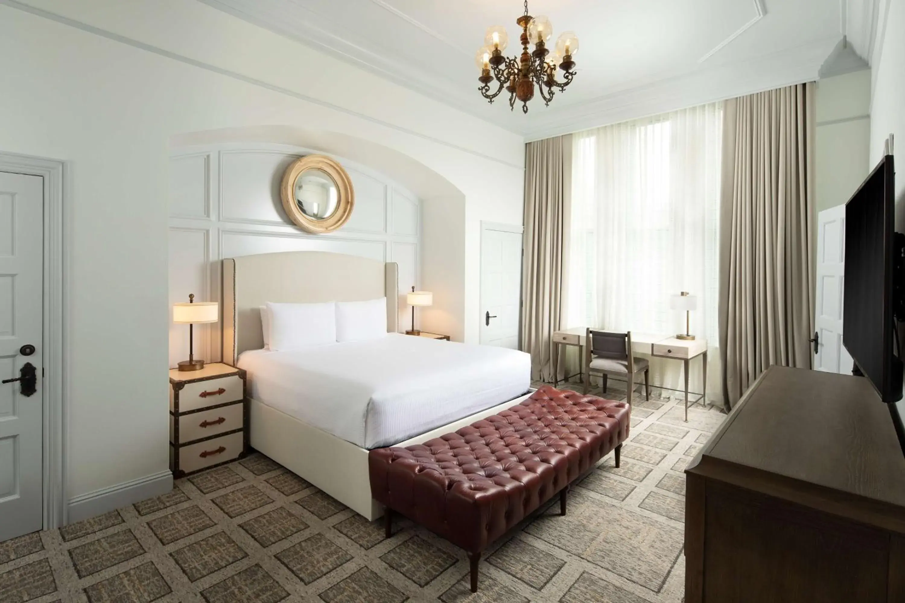 Photo of the whole room, Bed in The Driskill, in The Unbound Collection by Hyatt