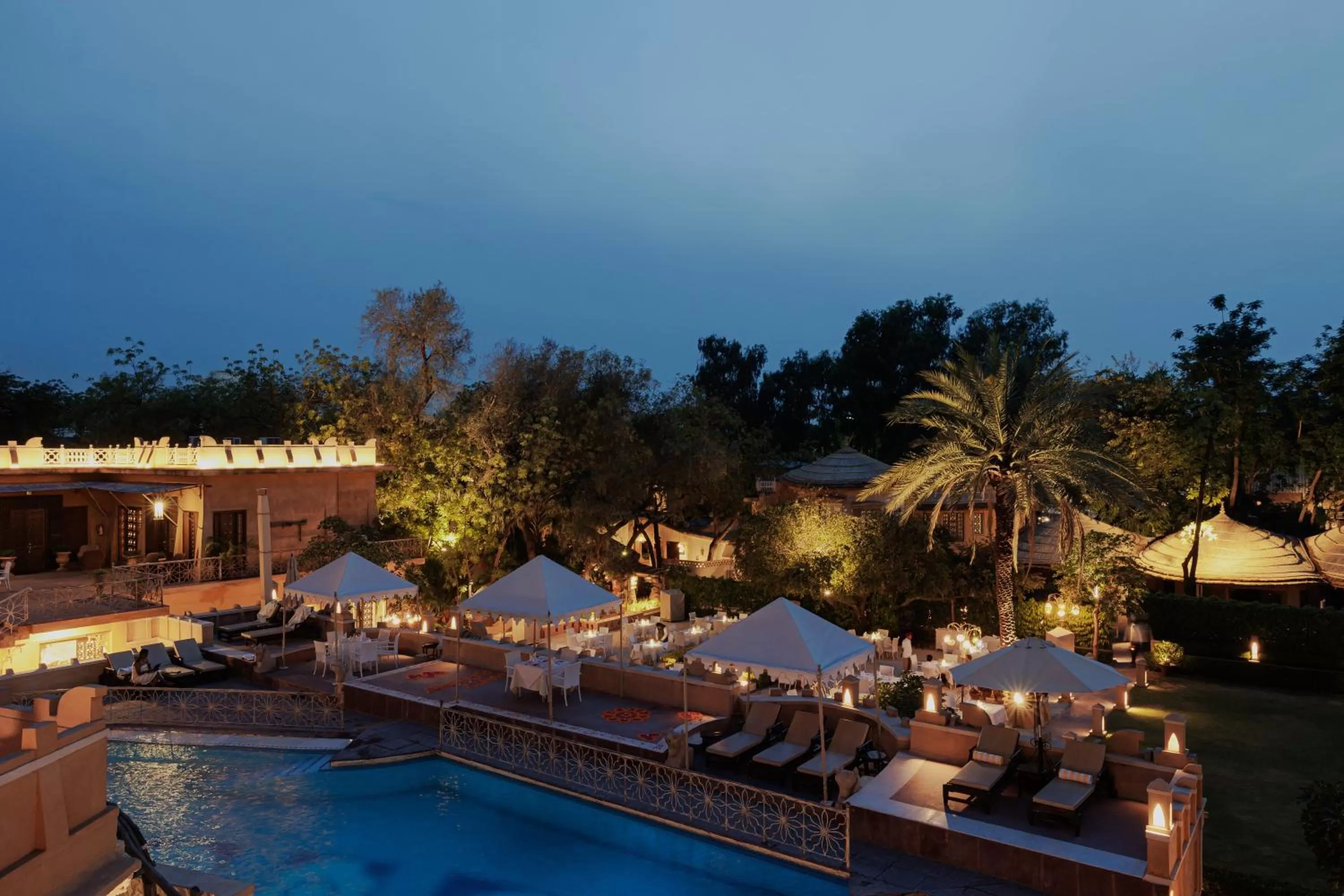 Swimming pool in Ajit Bhawan - A Palace Resort