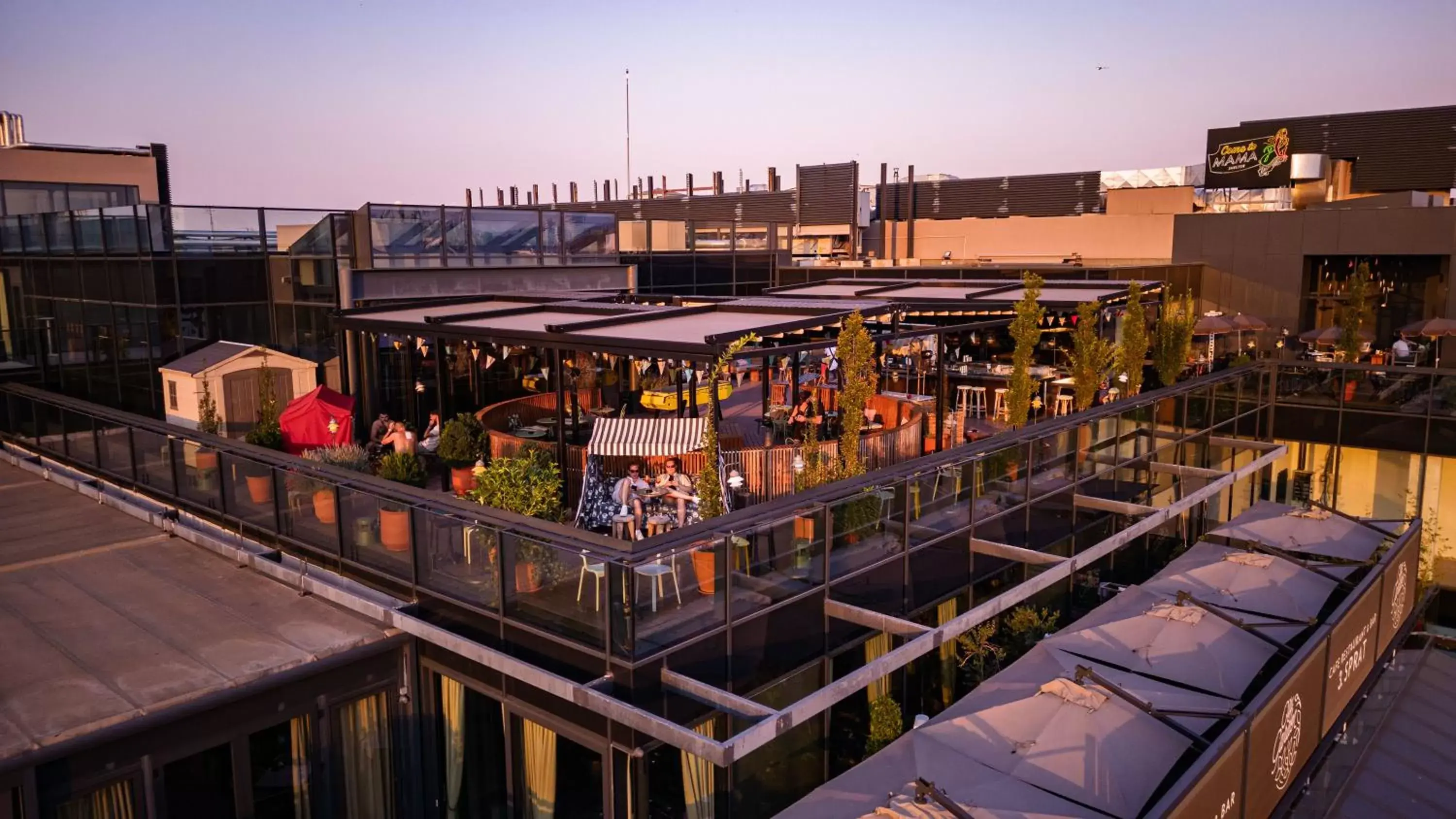 Patio in Mama Shelter Belgrade