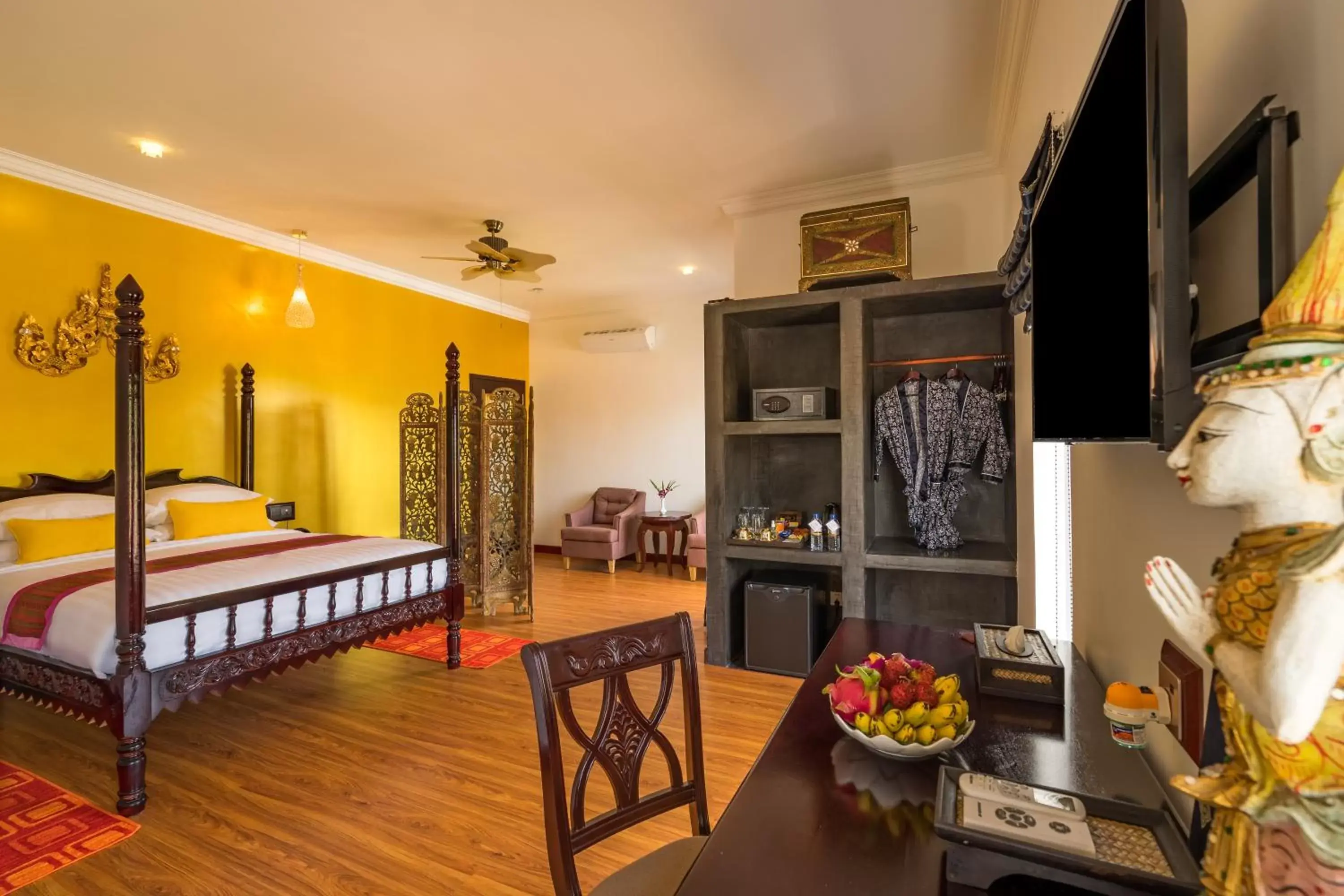 Seating area in Beyond Yangon Inn