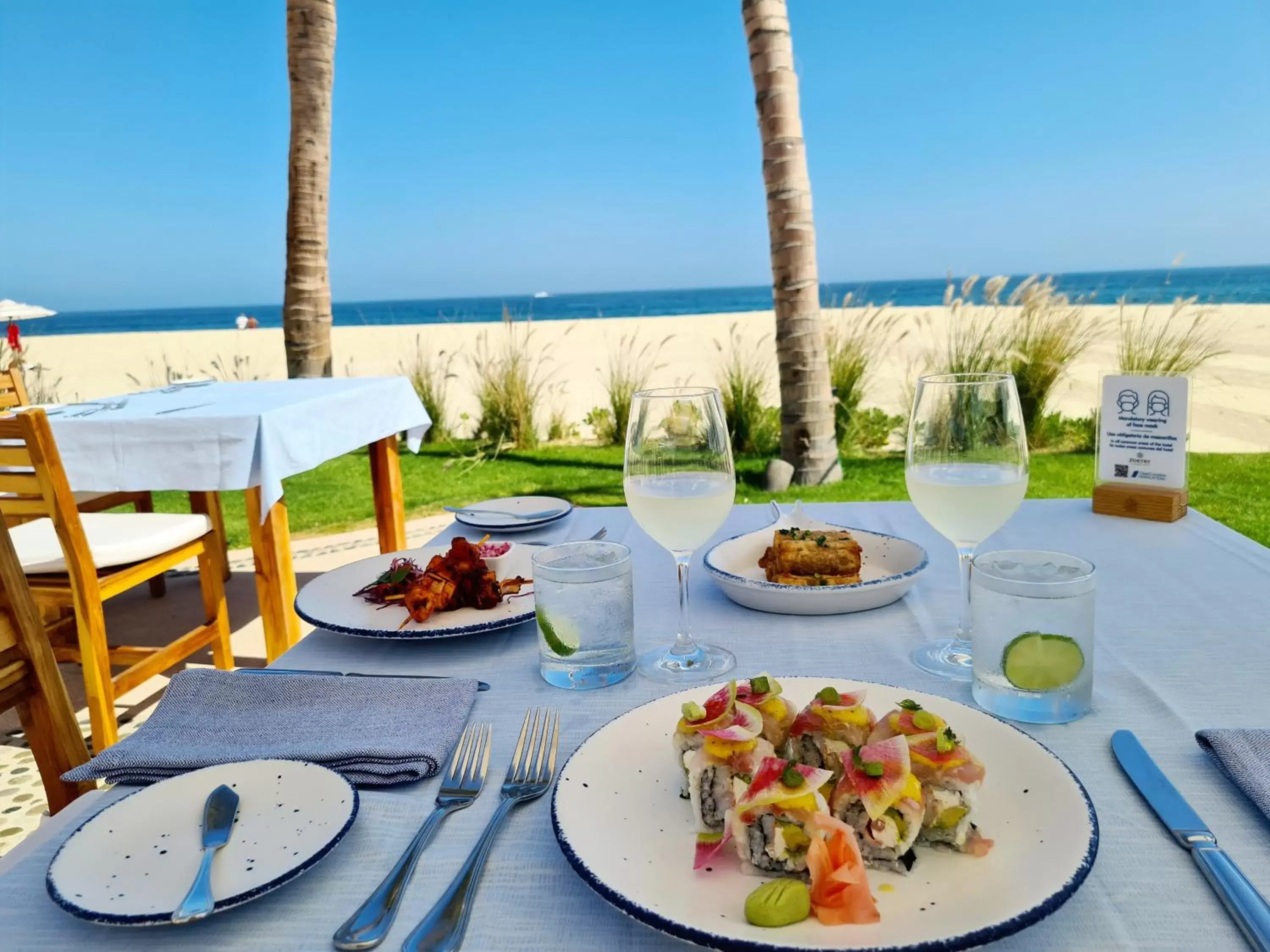 Food and drinks in Zoetry Casa del Mar Los Cabos