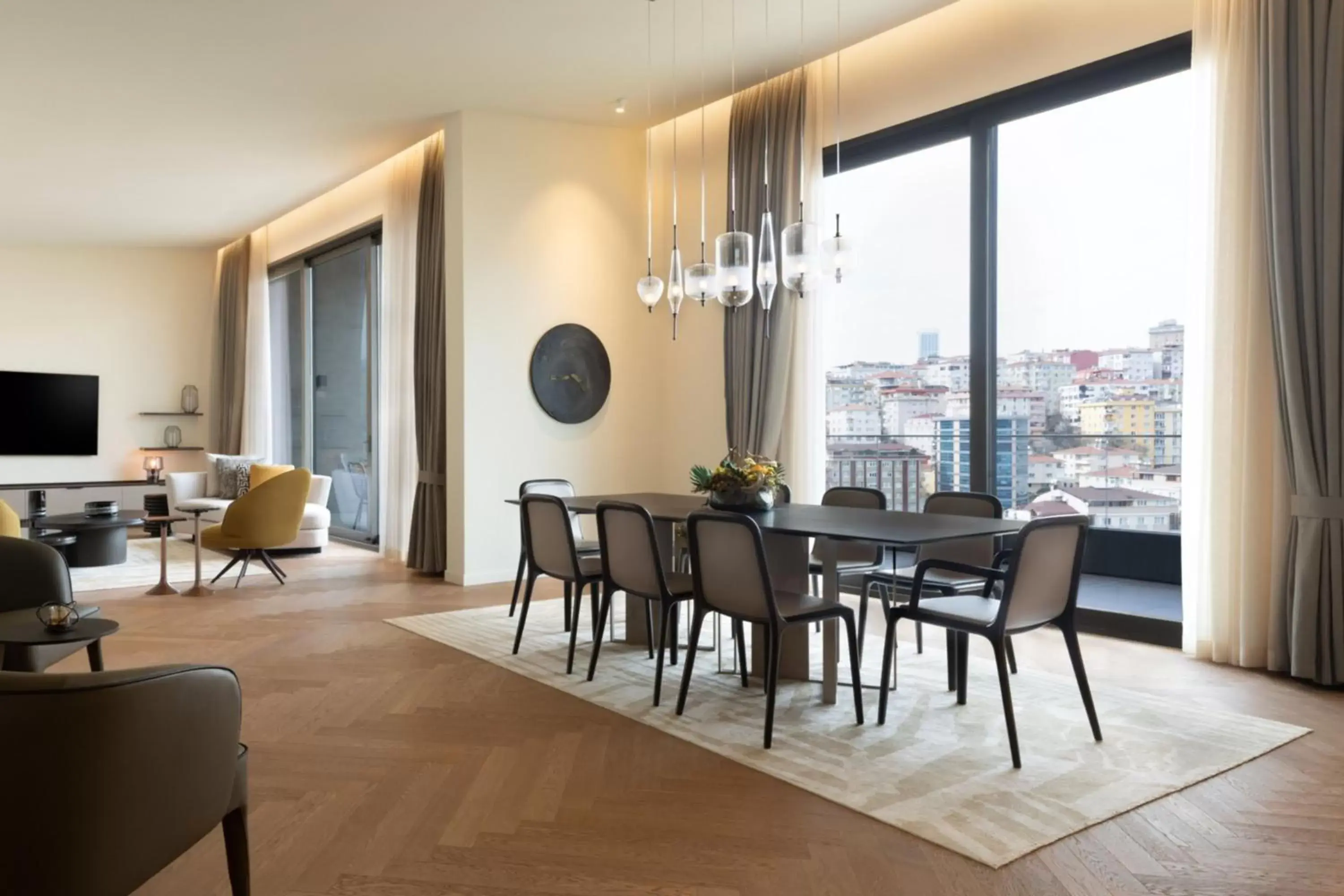 Living room, Dining Area in Marriott Executive Apartments Istanbul Fulya