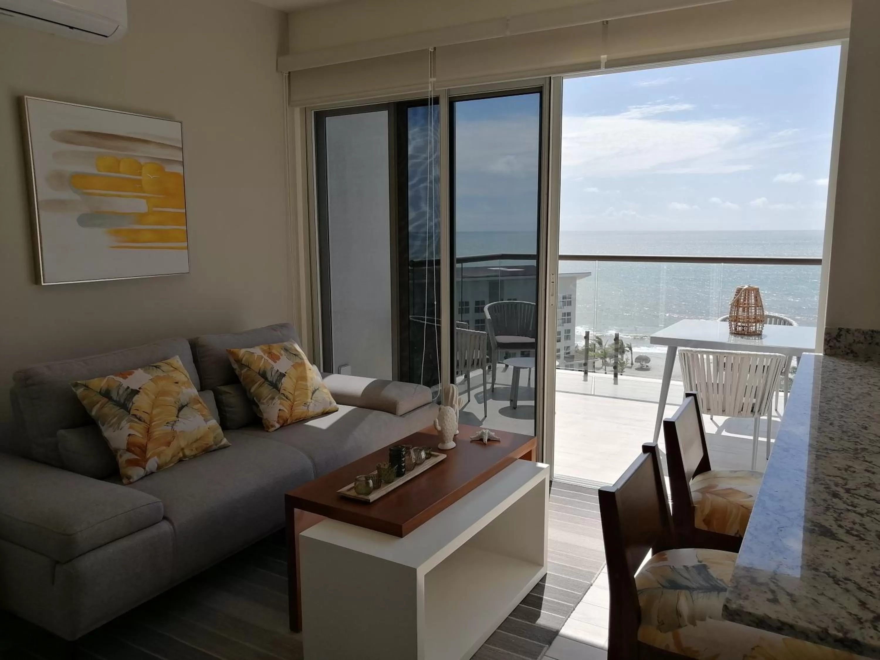 Living room, Seating Area in Playa Caracol Residences