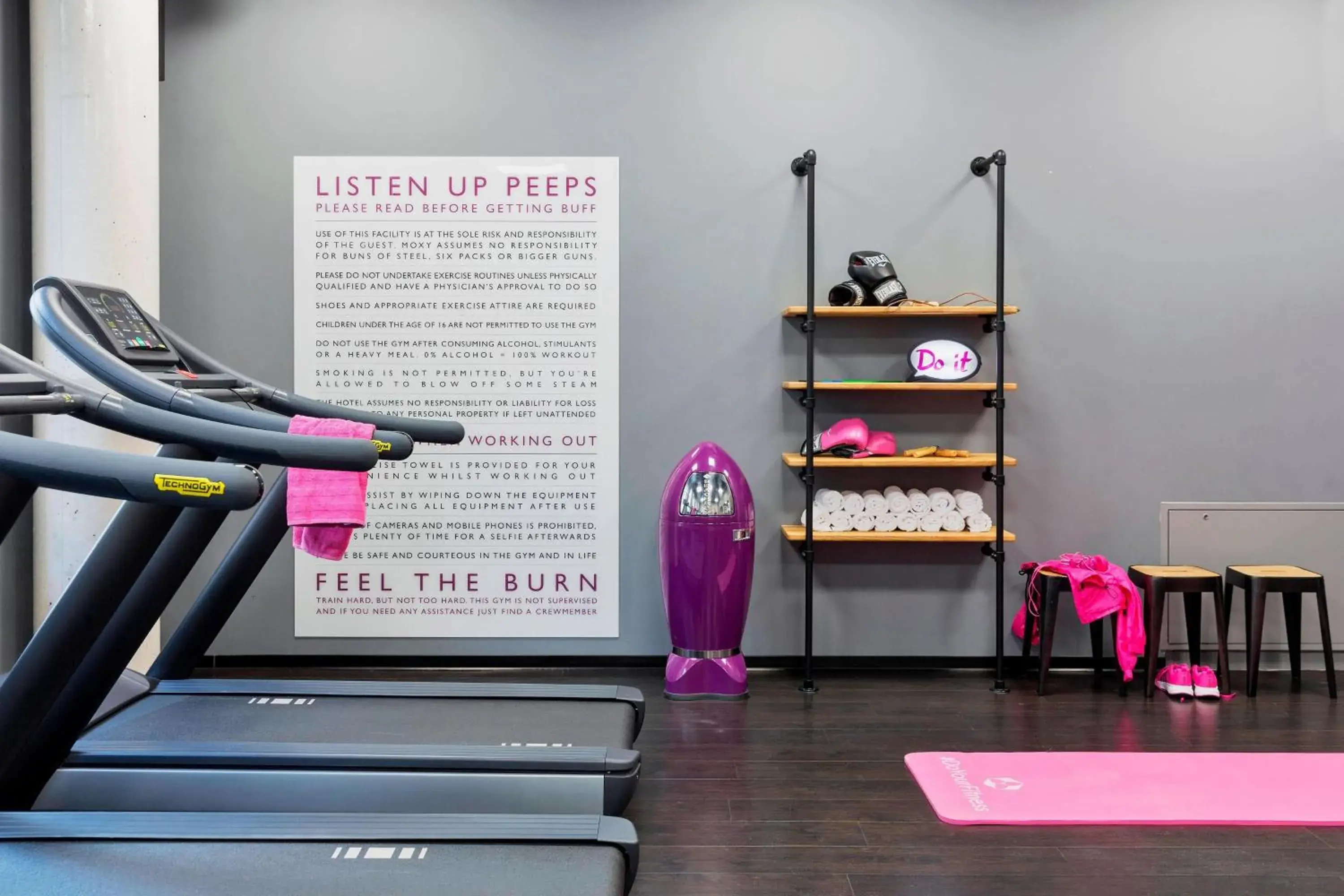 Fitness centre/facilities in MOXY Frankfurt East