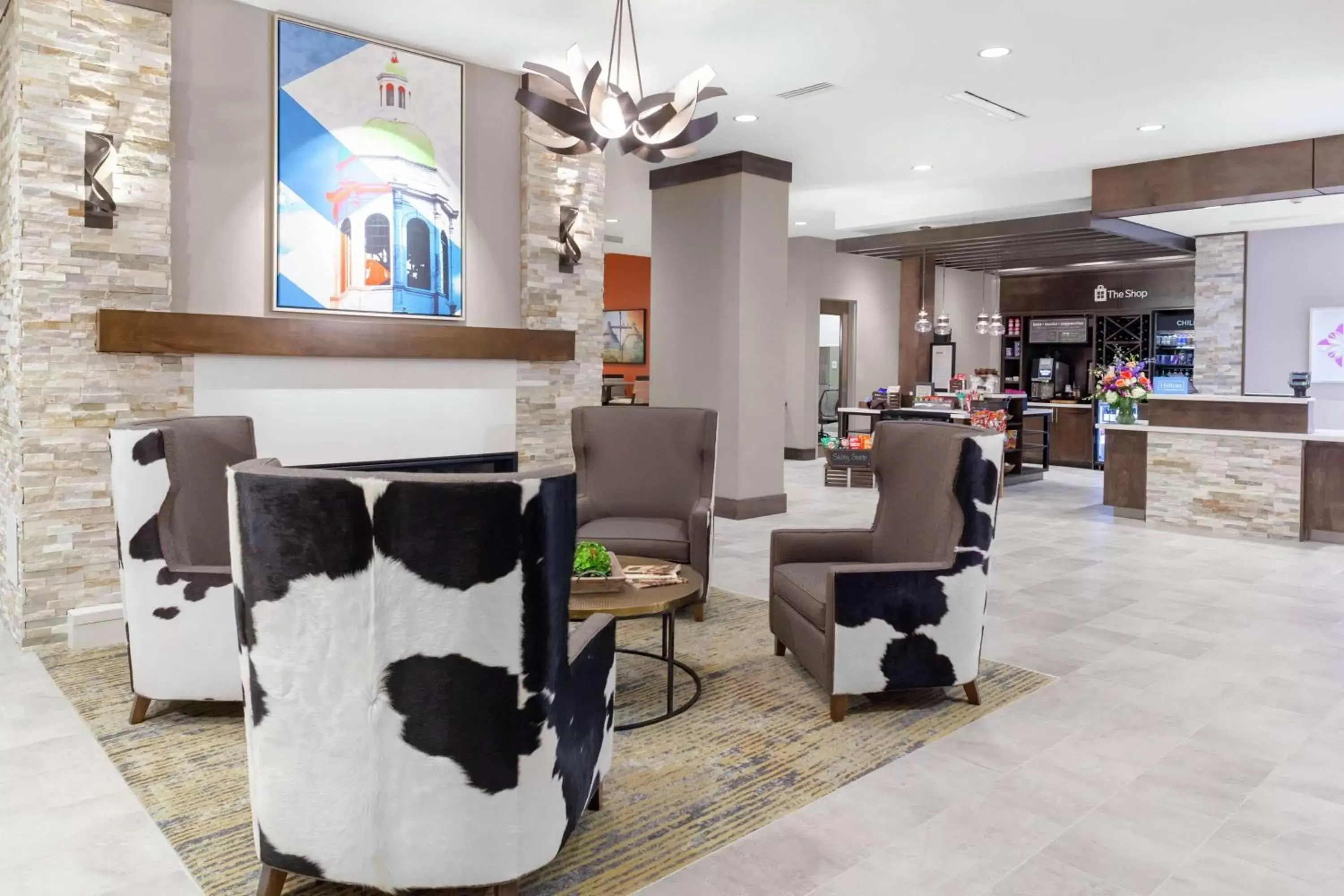 Lobby or reception in Hilton Garden Inn Waco