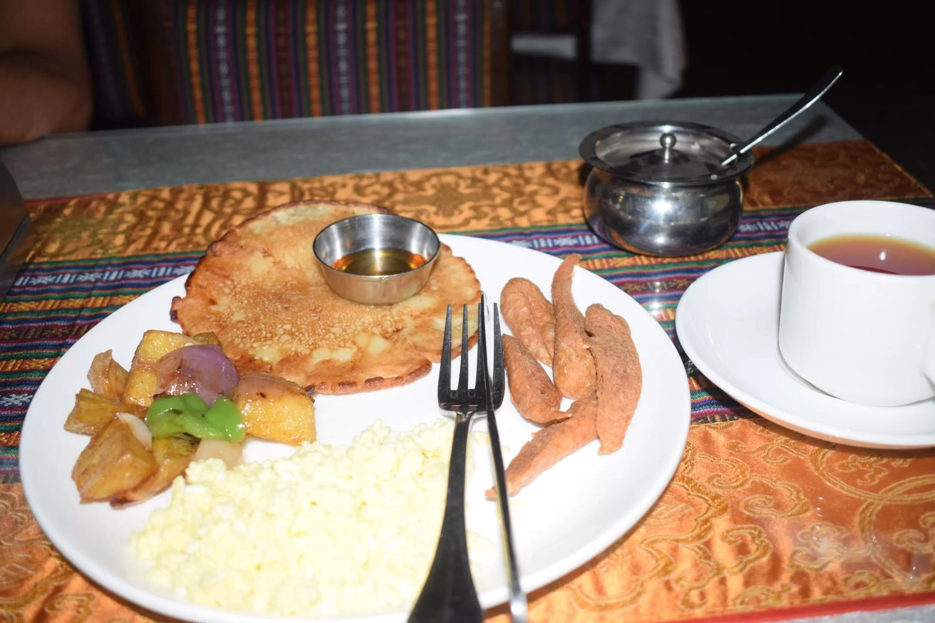 Continental breakfast in Hotel Yambu kathmandu