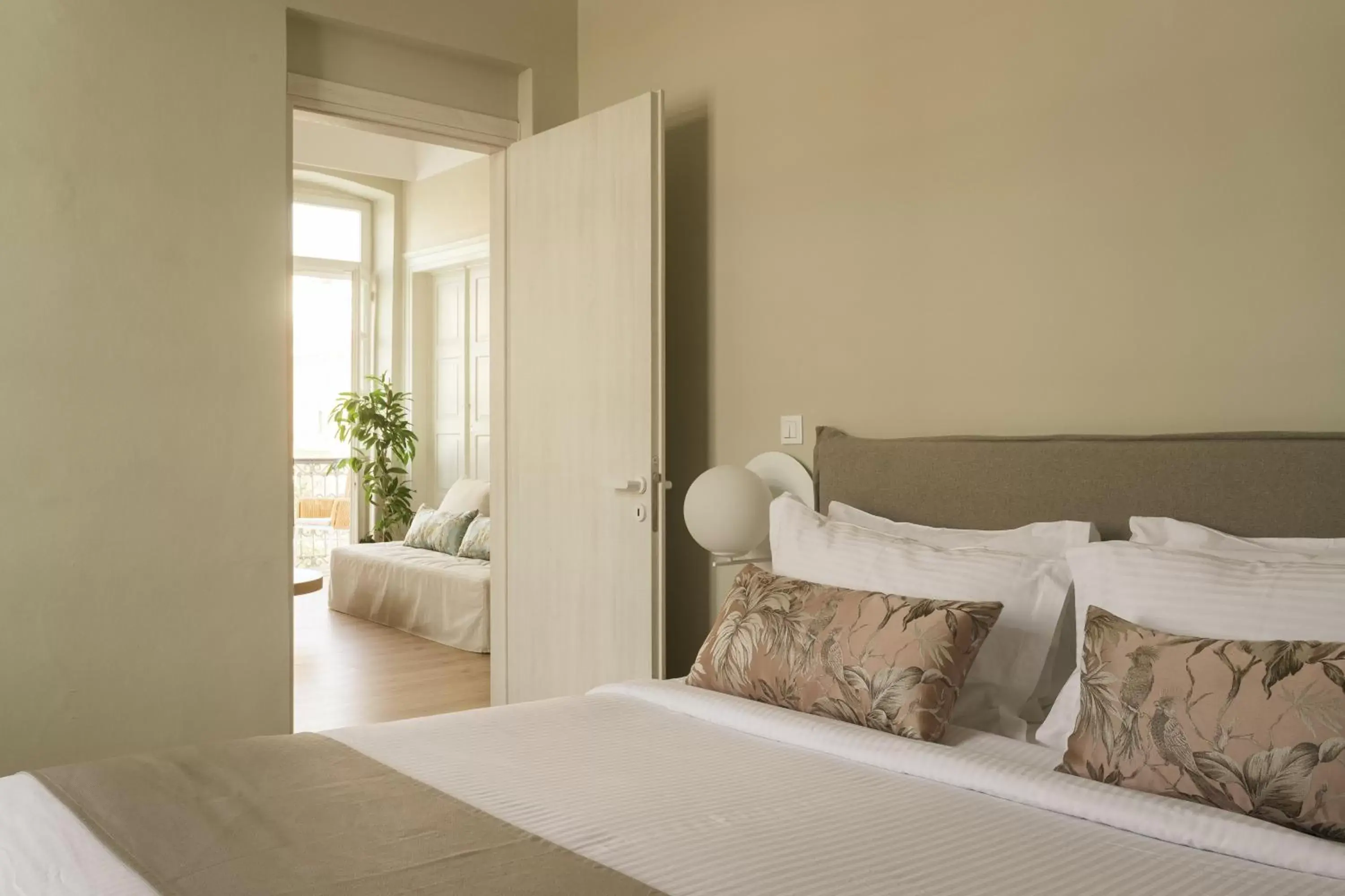 Bed in SYROS SOUL LUXURY SUITES