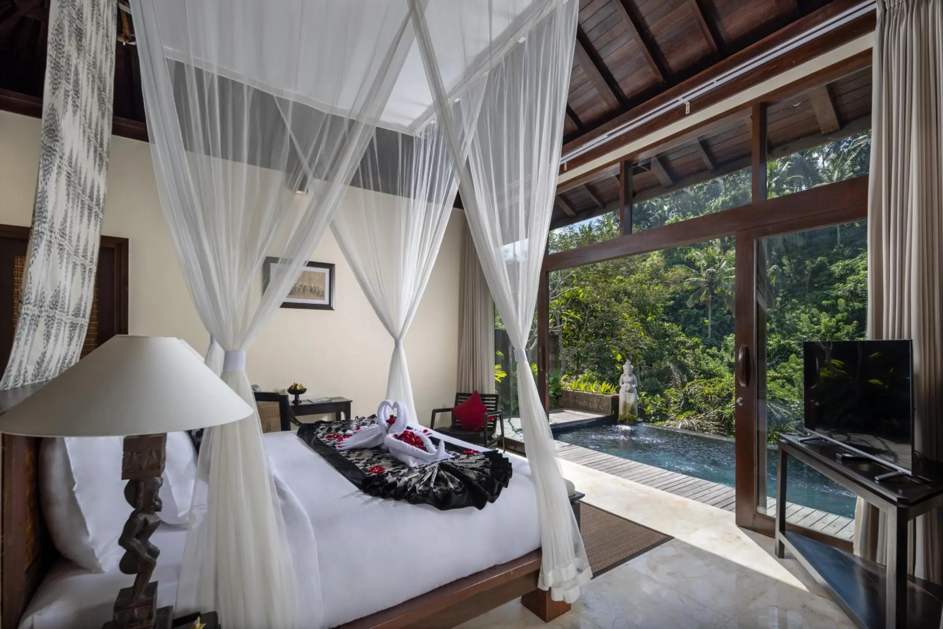 Bedroom in The Kayon Valley Resort