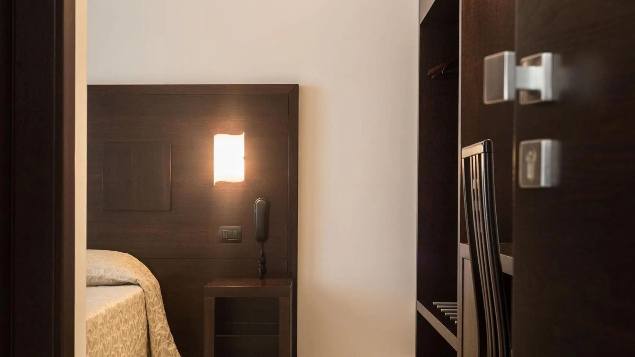 Decorative detail, Bed in Hotel I Crespi