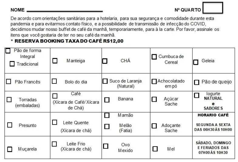 Breakfast in Jardin Park Hotel