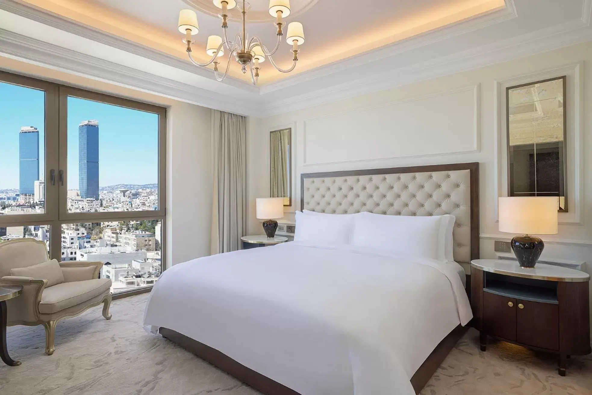 Bedroom, Bed in The Ritz-Carlton, Amman