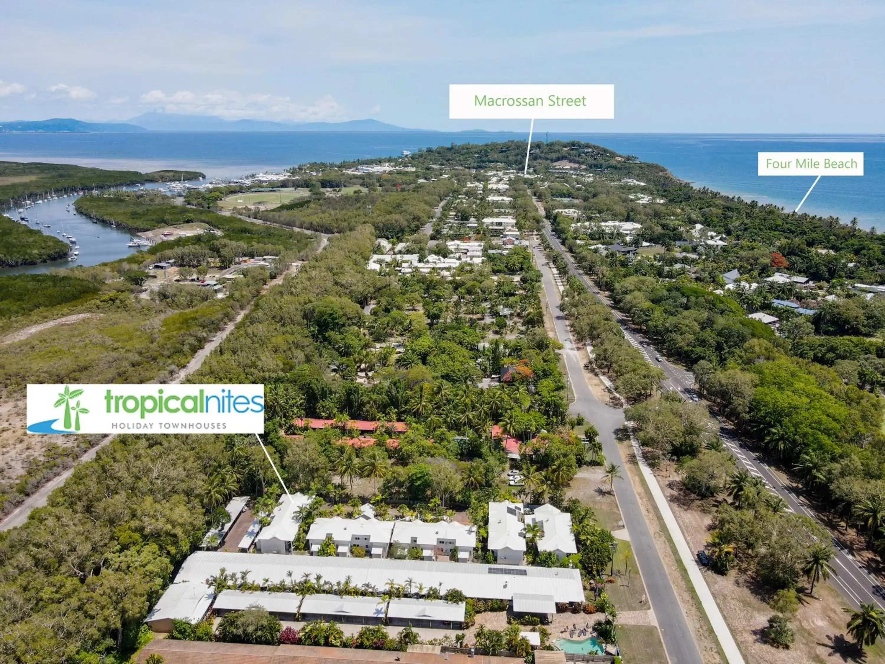 Bird's eye view, Bird's-eye View in Tropical Nites Holiday Townhouses