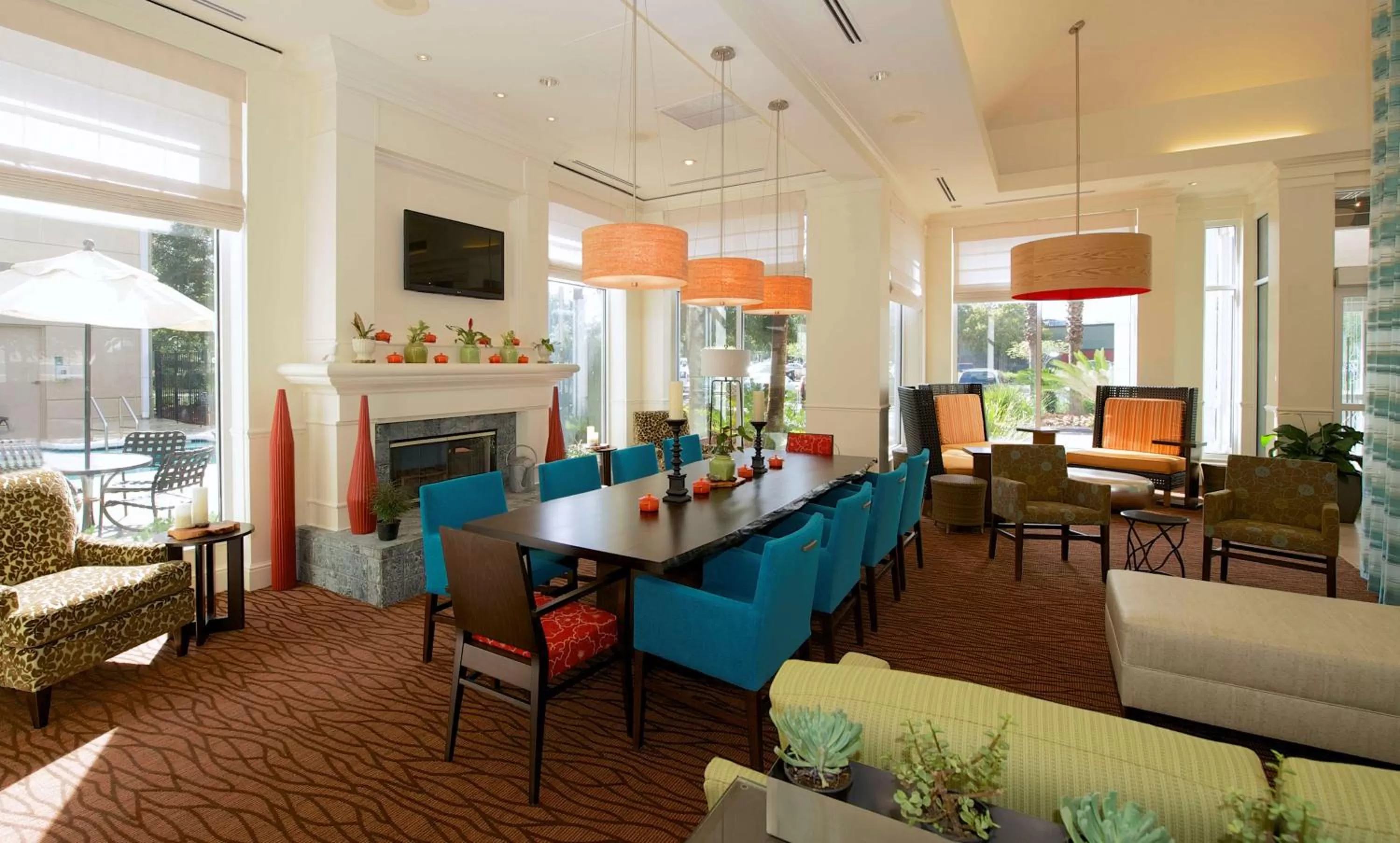 Lobby or reception in Hilton Garden Inn Jacksonville JTB/Deerwood Park