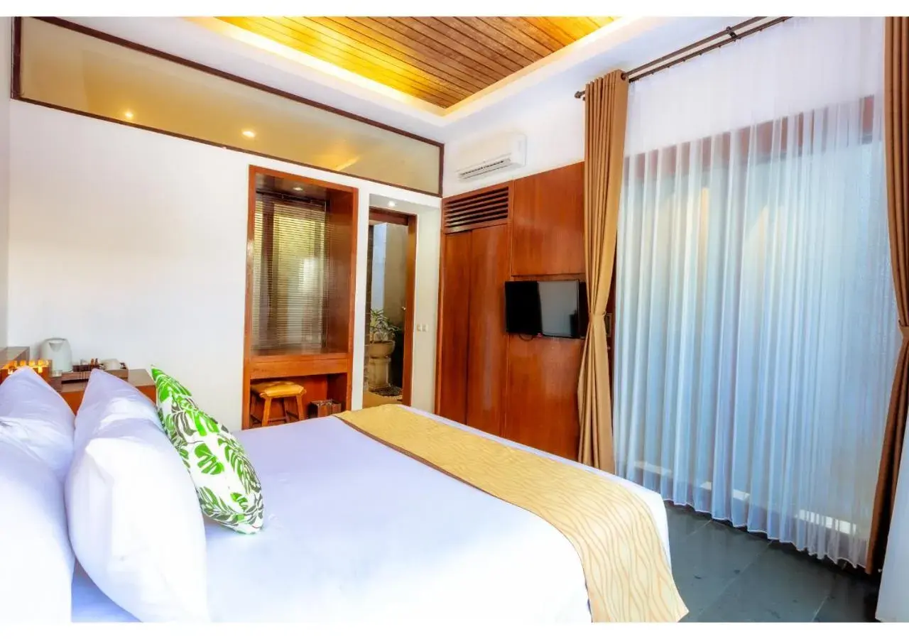 Bed in The Canggu Boutique Villas and Spa