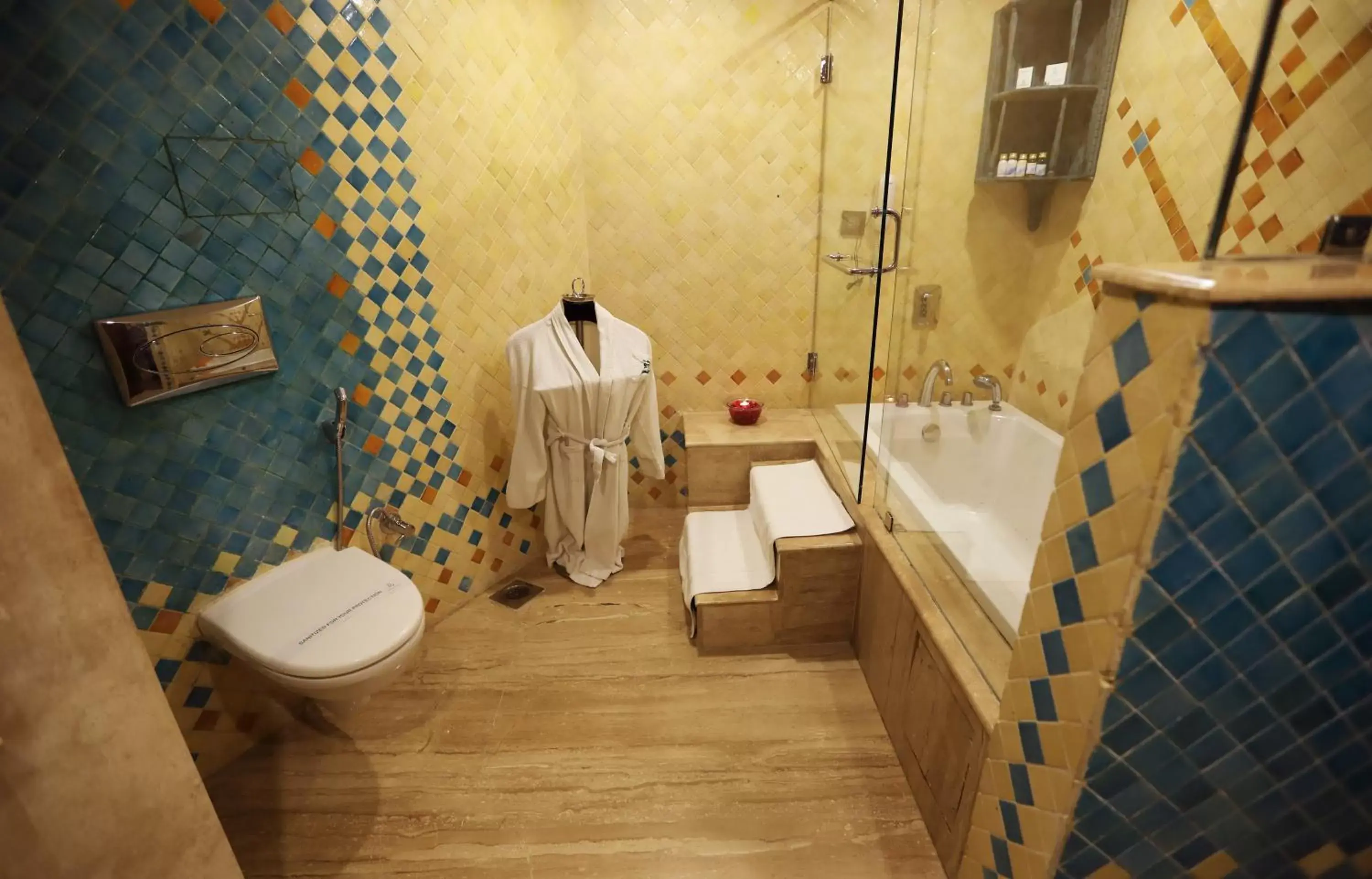 Bathroom in GANGA KINARE- A Riverside Boutique Resort, Rishikesh