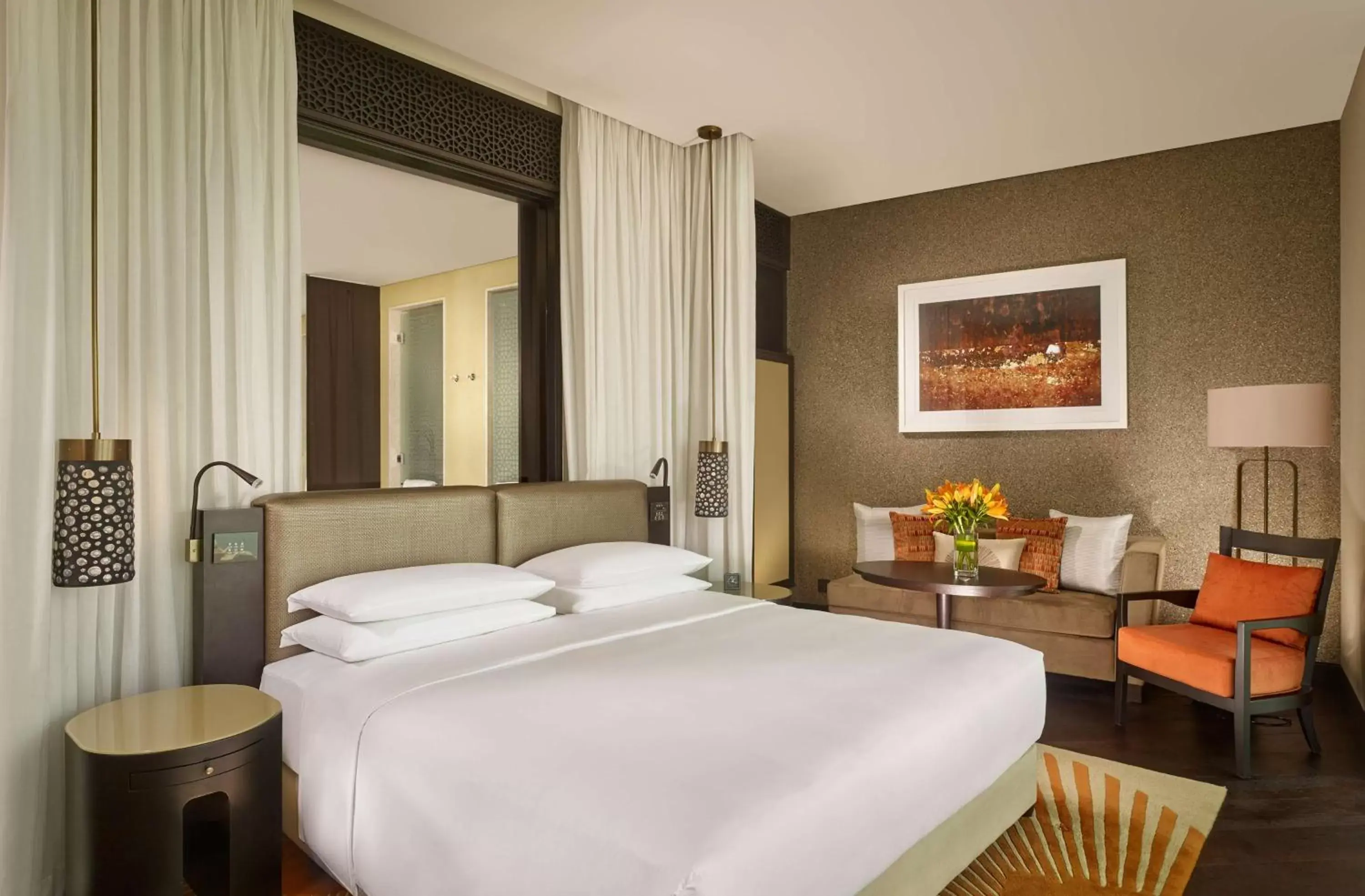 Bedroom, Bed in Grand Hyatt Abu Dhabi Hotel & Residences Emirates Pearl