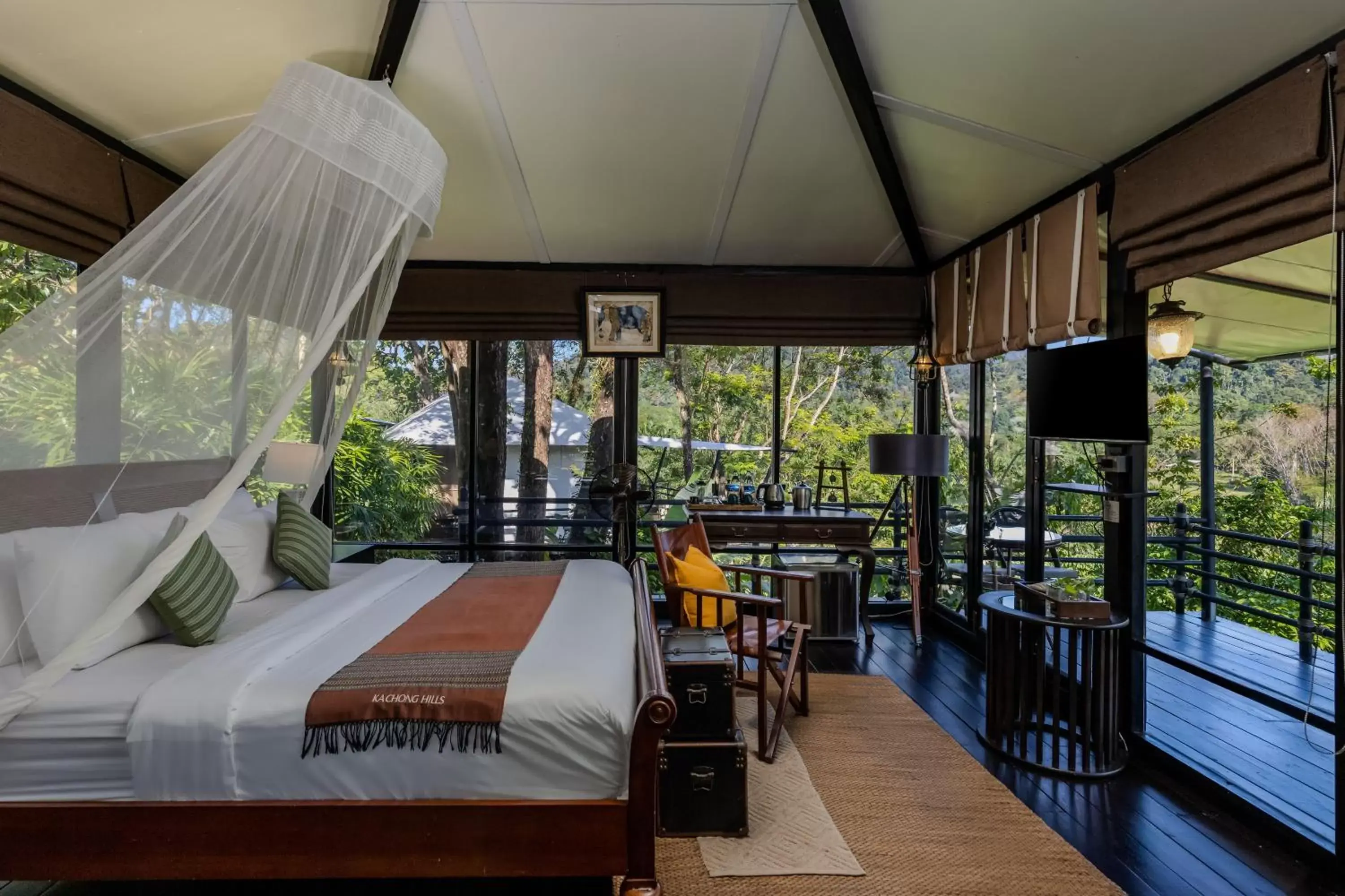 Bedroom in Kachonghills Tented Resort Trang