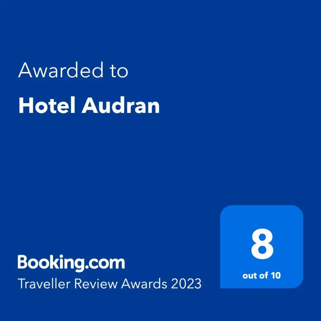 Certificate/Award, Logo/Certificate/Sign/Award in Hotel Audran