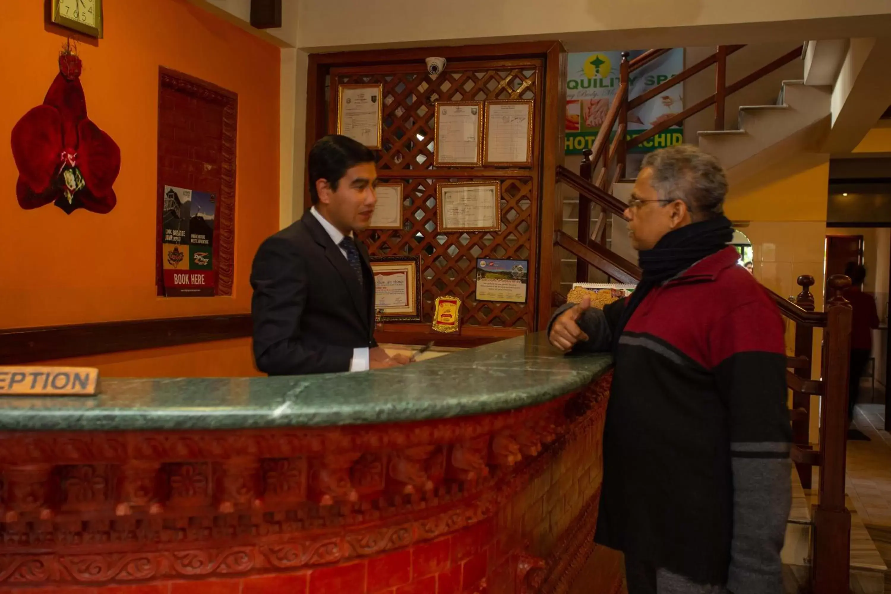 Staff, Lobby/Reception in Hotel Orchid