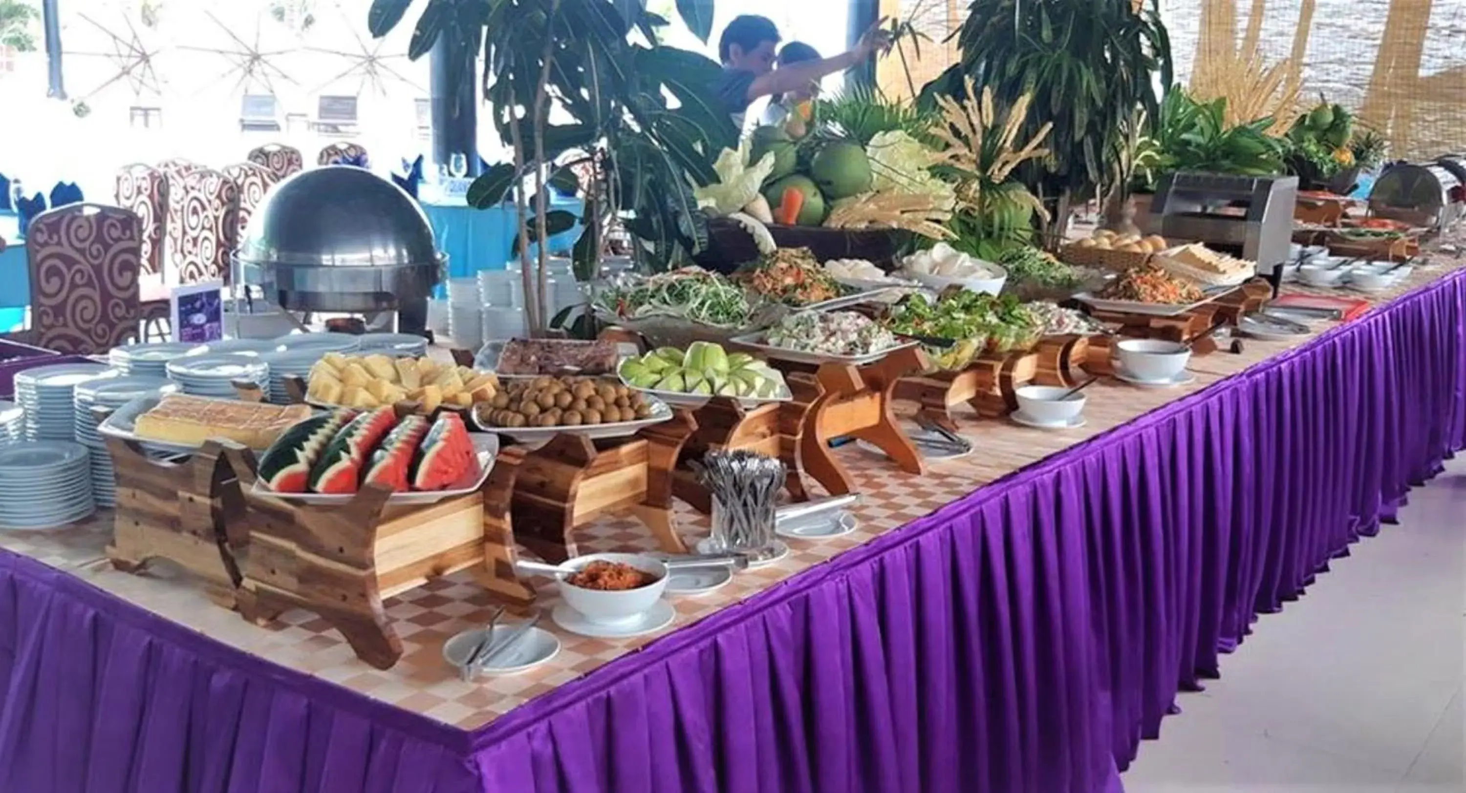 Buffet breakfast in TTC Resort Ke Ga Buffet breakfast in TTC Resort Ke Ga