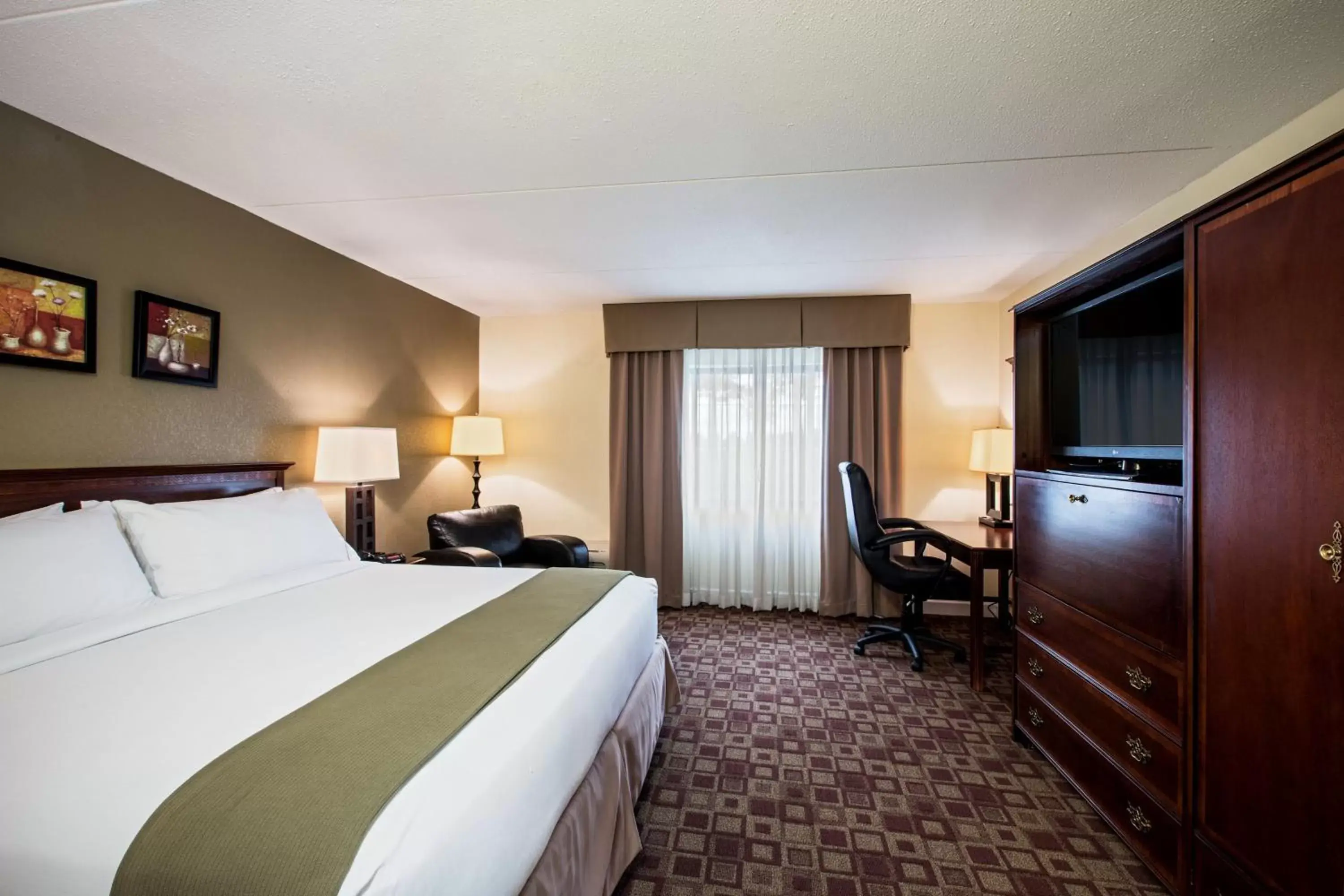 Photo of the whole room, TV/Entertainment Center in Holiday Inn Express Schaumburg-Rolling Meadows, an IHG Hotel