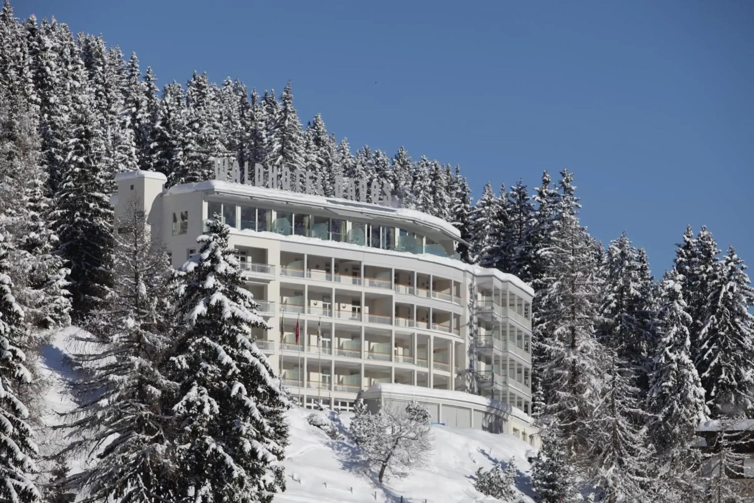 Facade/entrance, Property Building in Waldhotel & SPA Davos - for body & soul