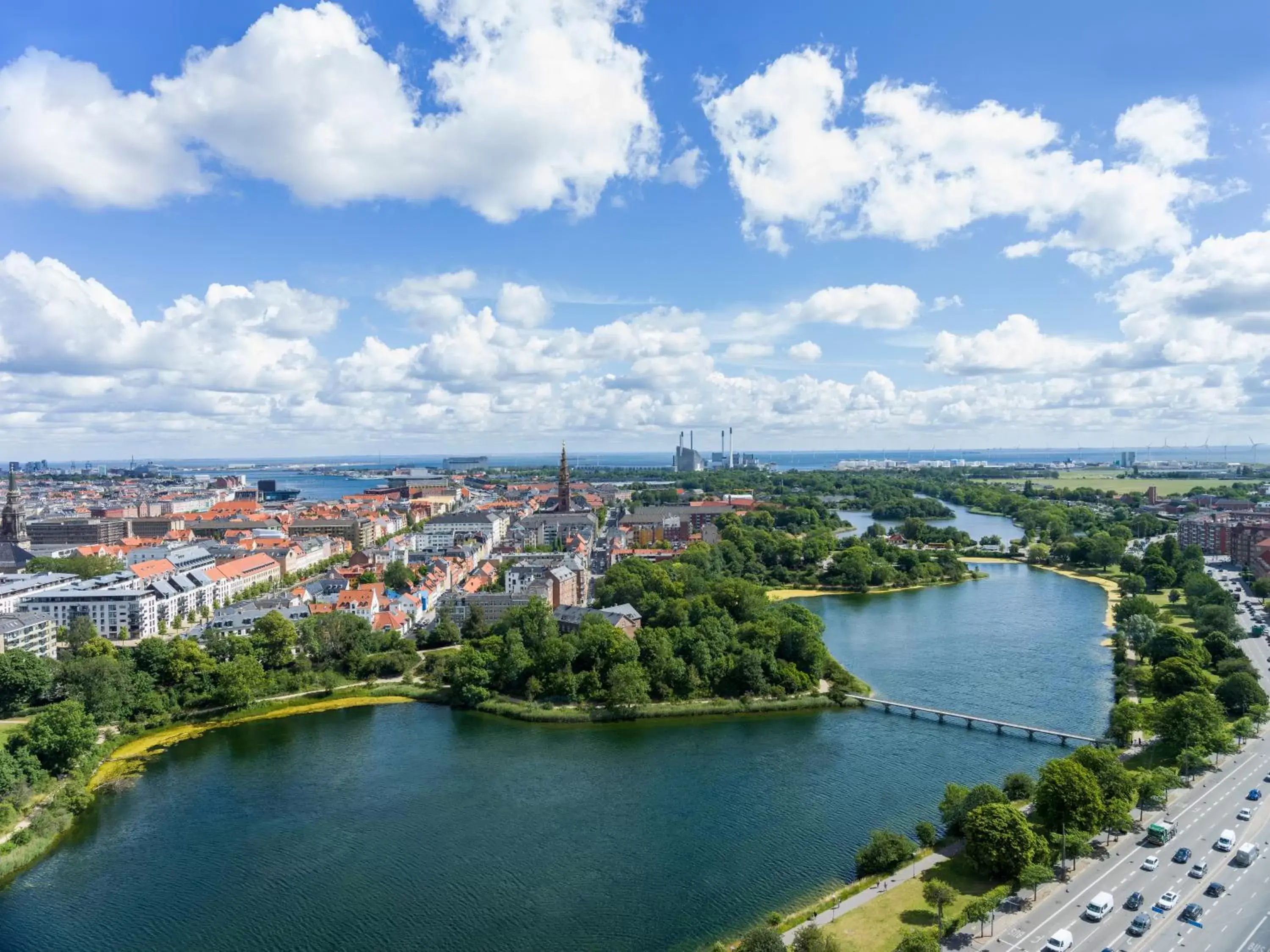 Lake view, Bird's-eye View in Radisson Blu Scandinavia Hotel, Copenhagen