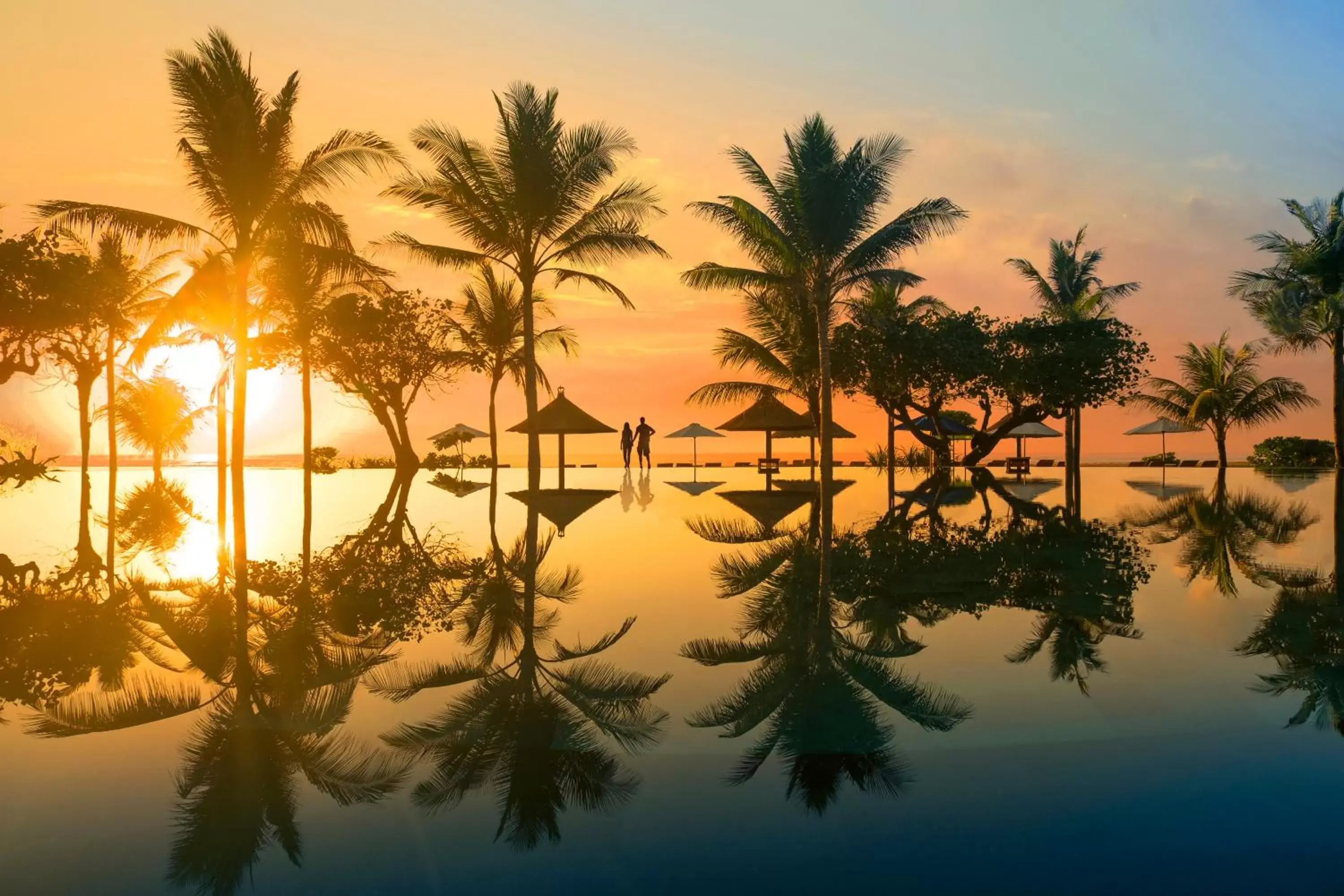 Swimming pool, Sunrise/Sunset in Ayodya Resort Bali