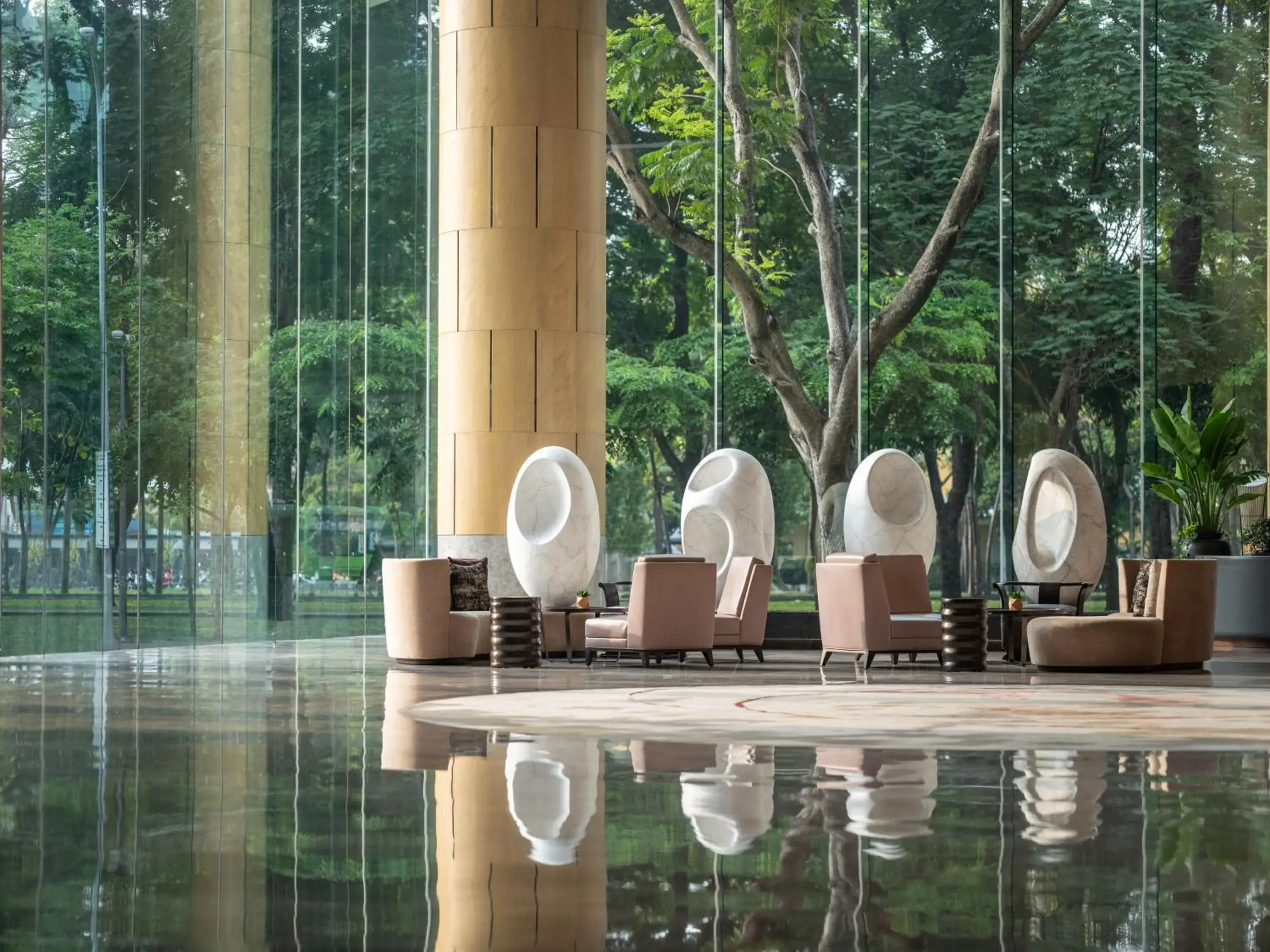 Seating area, Swimming Pool in New World Saigon Hotel