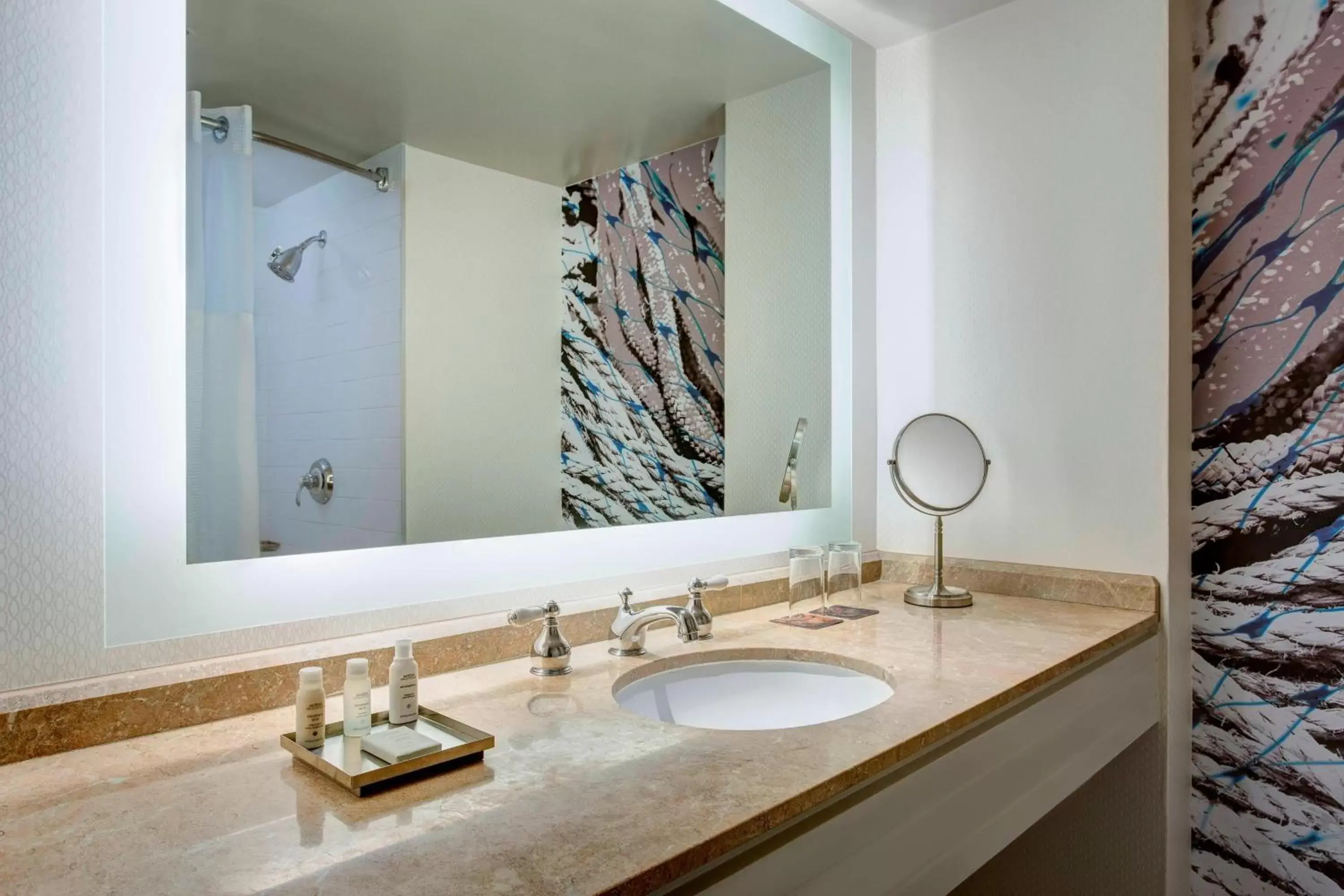 Bathroom in Renaissance Long Beach Hotel