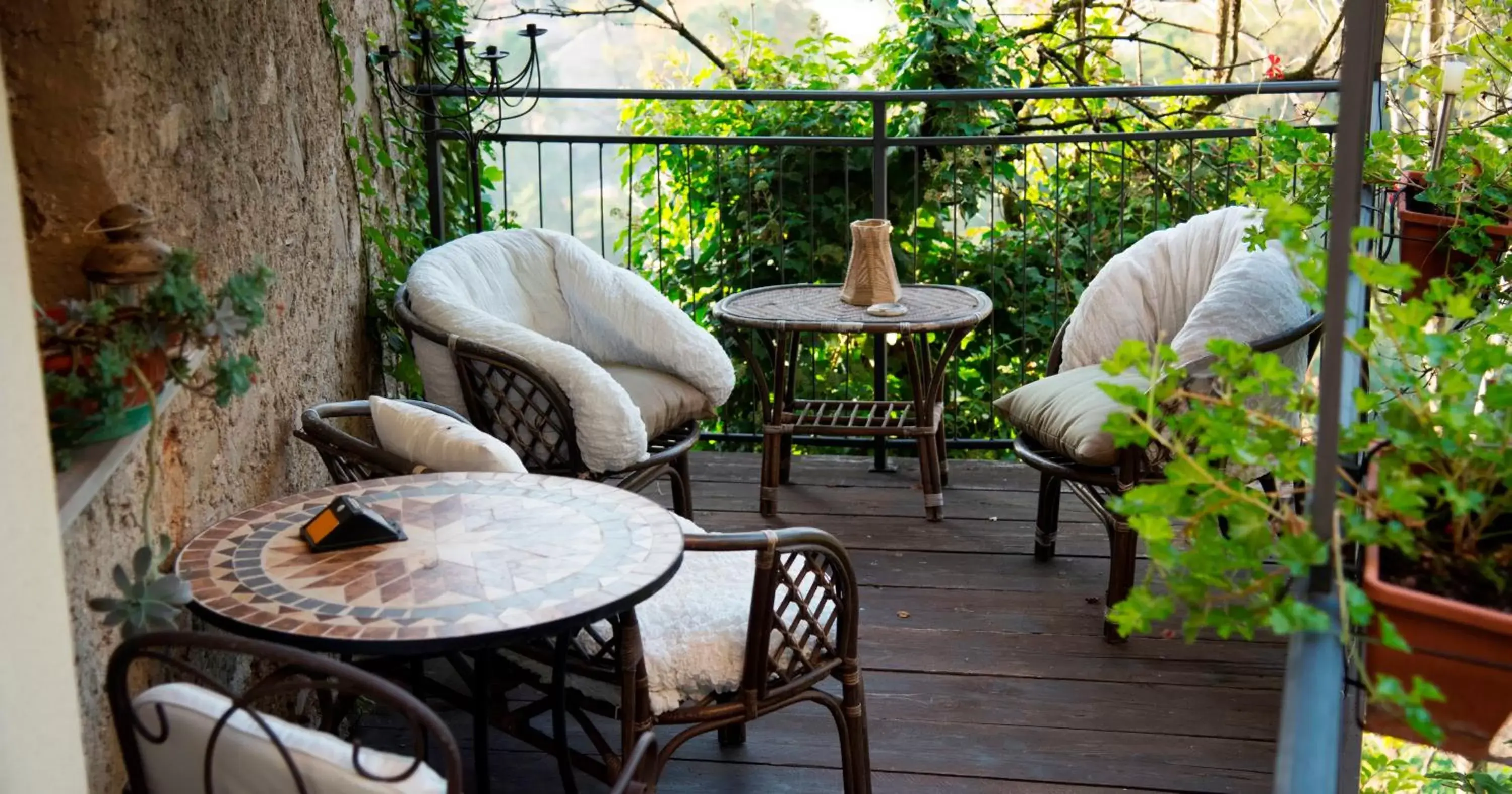 Balcony/Terrace, Seating Area in La Voce del Fiume Dimora di Charme