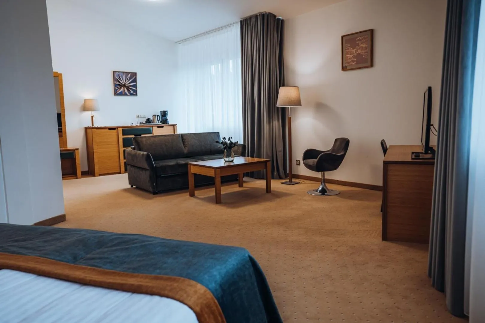 Communal lounge/ TV room, Bed in Gabija Hotel SPA & Conferences