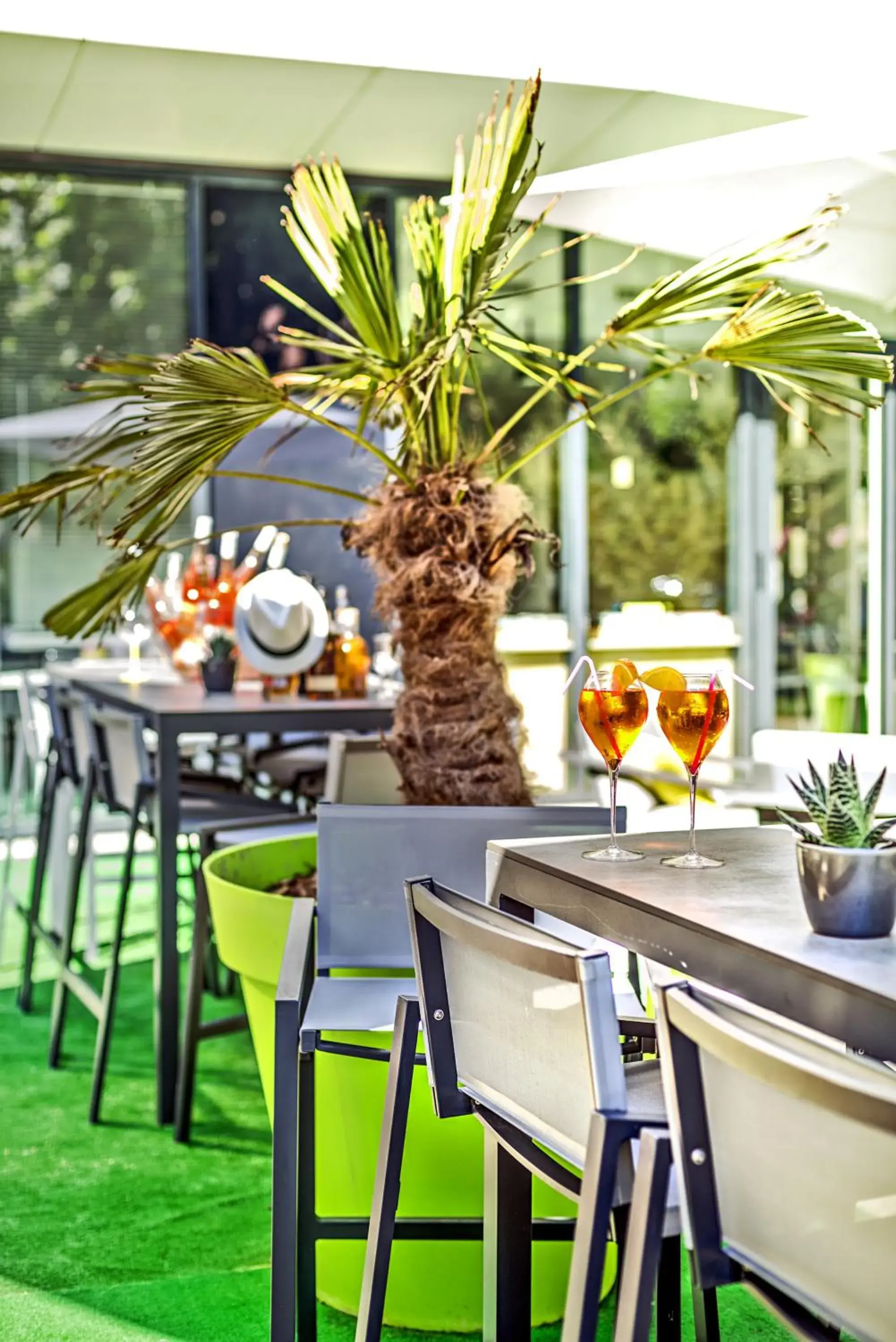 Patio, Restaurant/Places to Eat in ibis Styles Strasbourg Avenue du Rhin