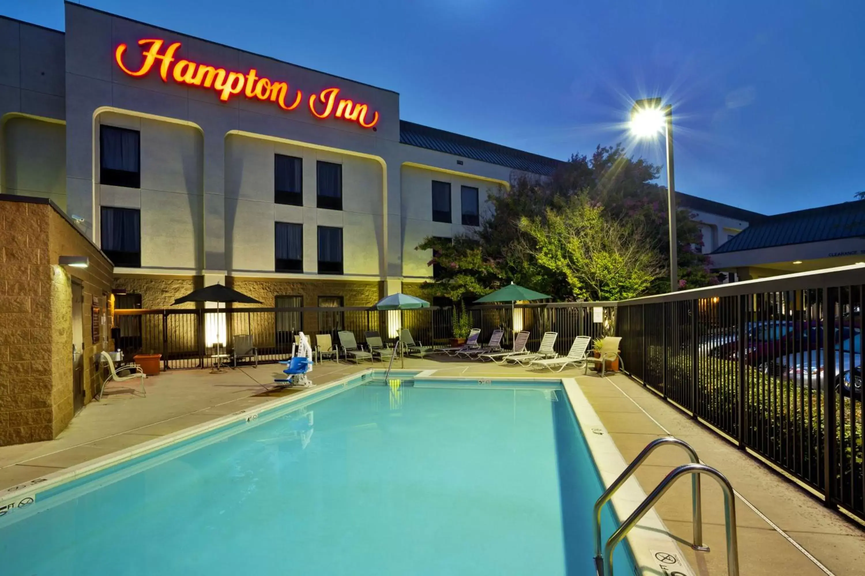Pool view in Hampton Inn Bowie Pool view in Hampton Inn Bowie