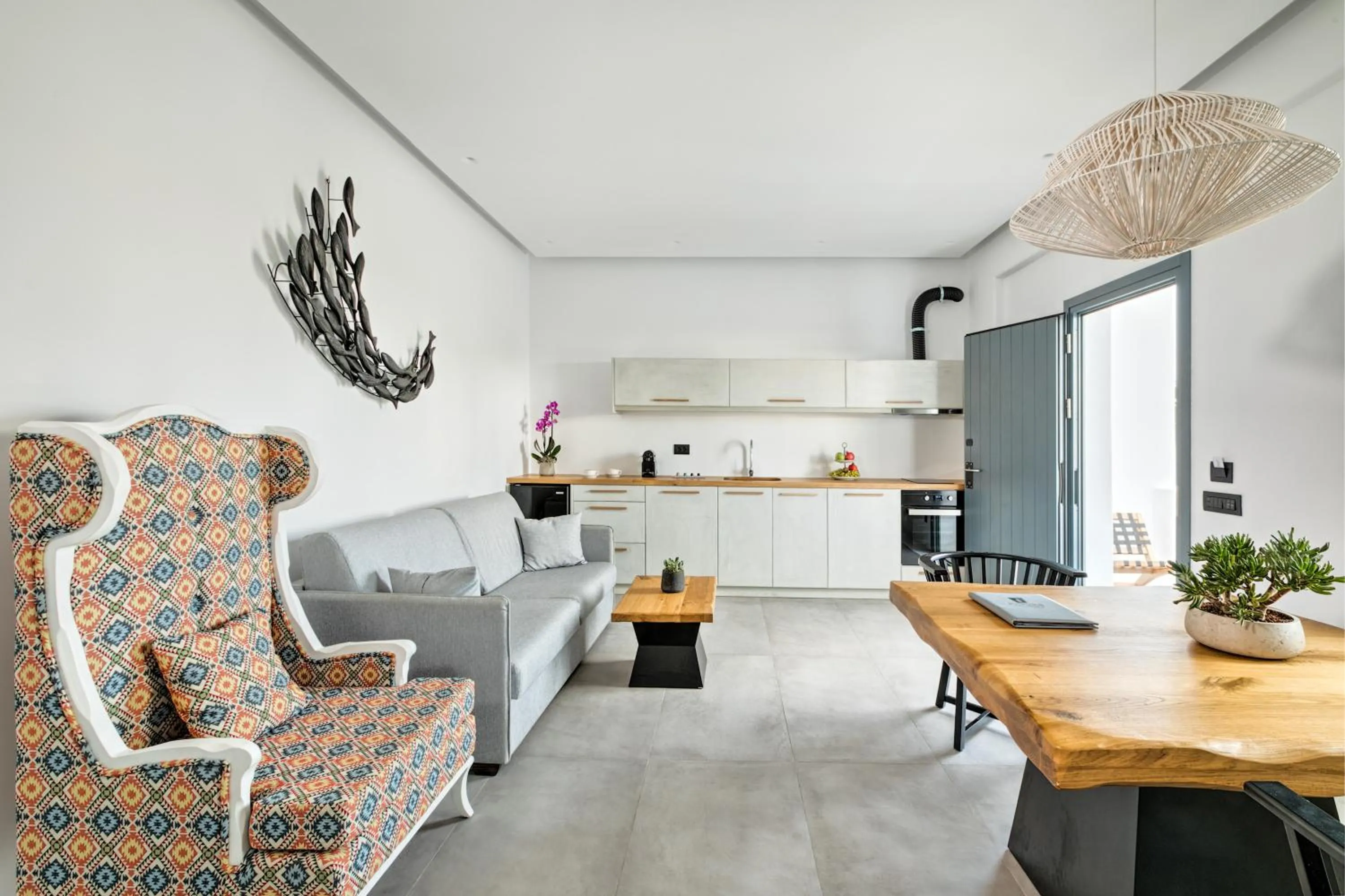 Living room in Portes Suites & Villas Mykonos