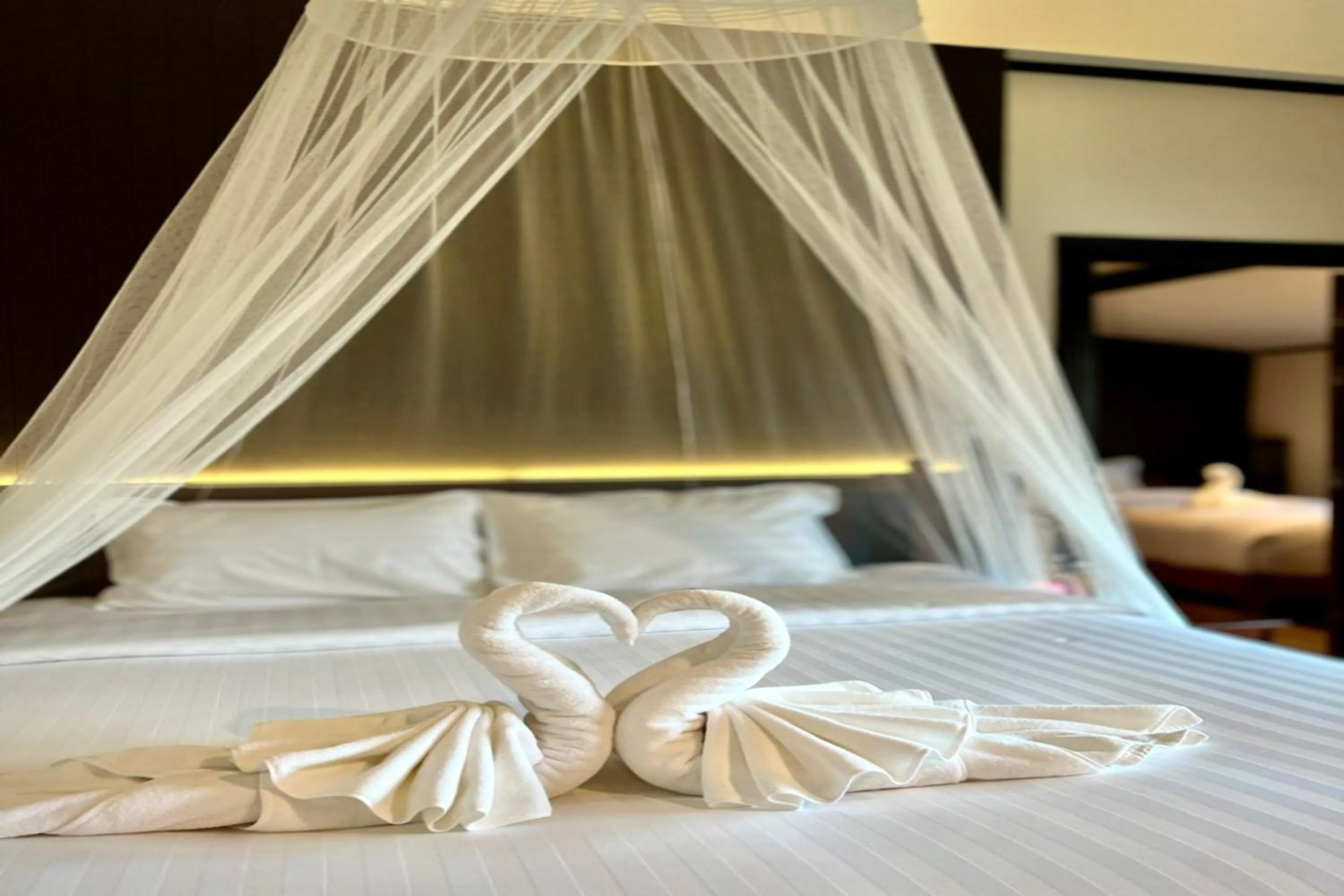 Bed in Na Mantra Resort